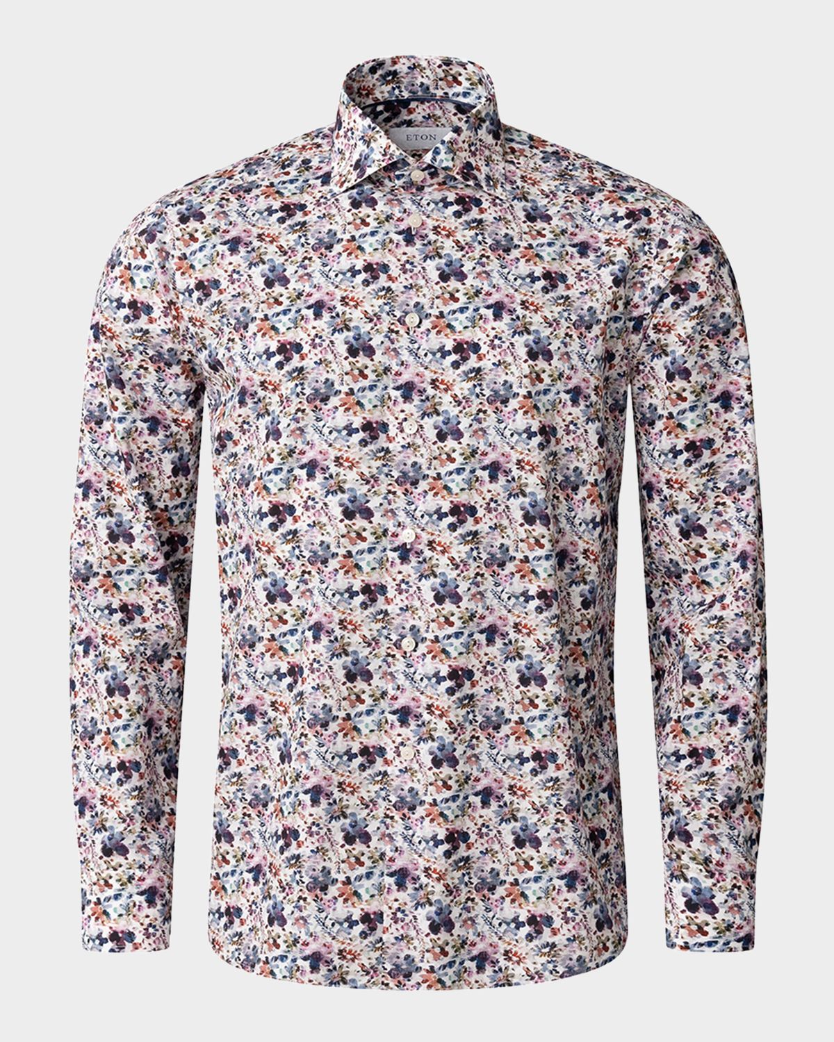 Eton Men 's Slim-Fit Cotton Floral Sport Shirt