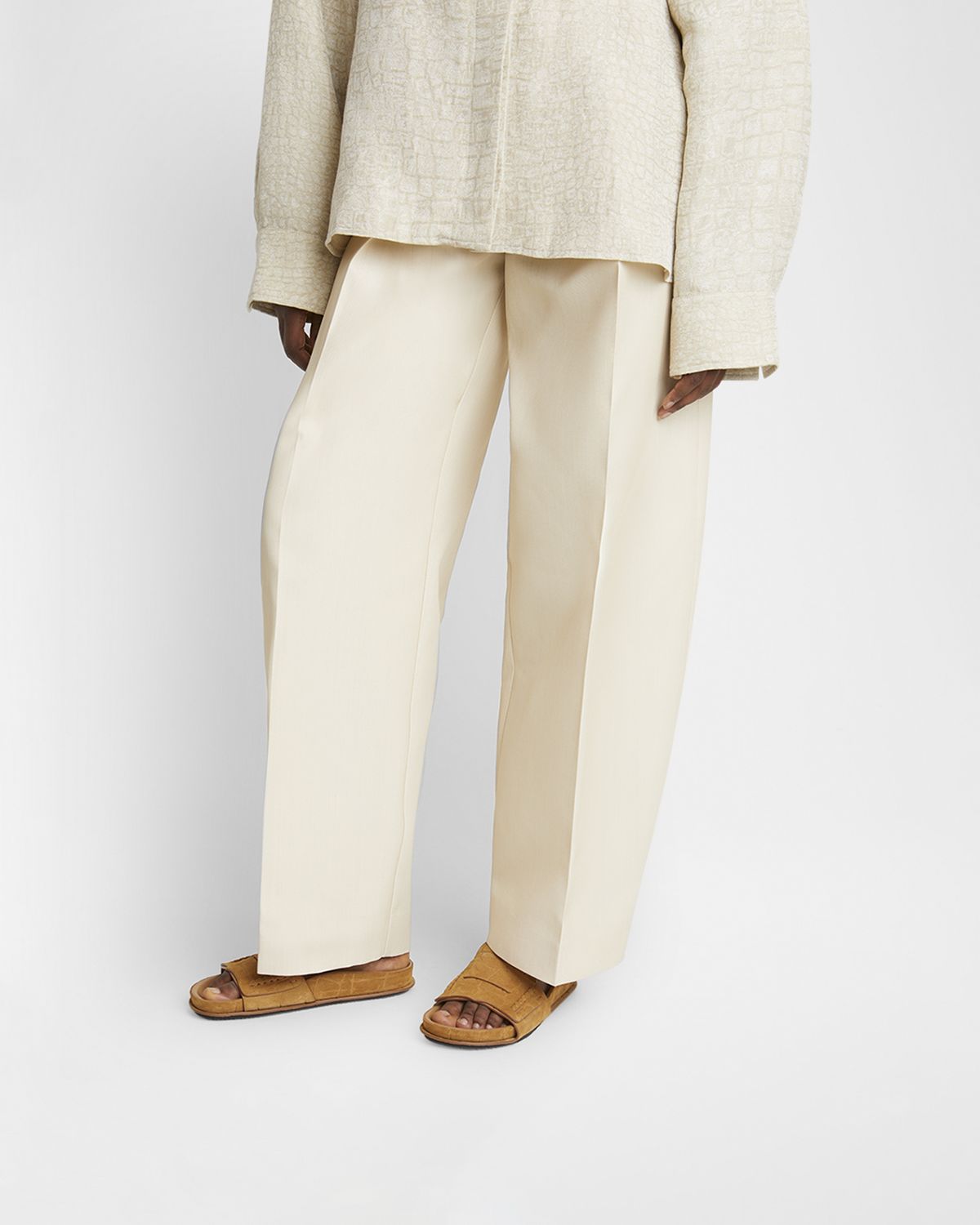 Jacquemus Les Sandales Croc-Embossed Leather Sandals