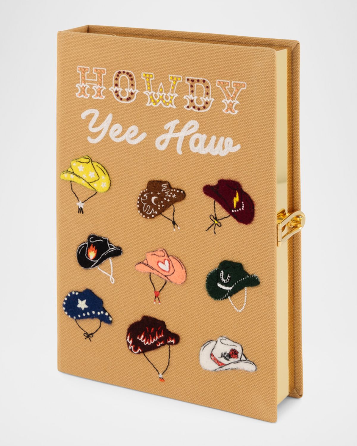 Olympia Le-Tan Howdy Cowgirl Hats Book Clutch Bag