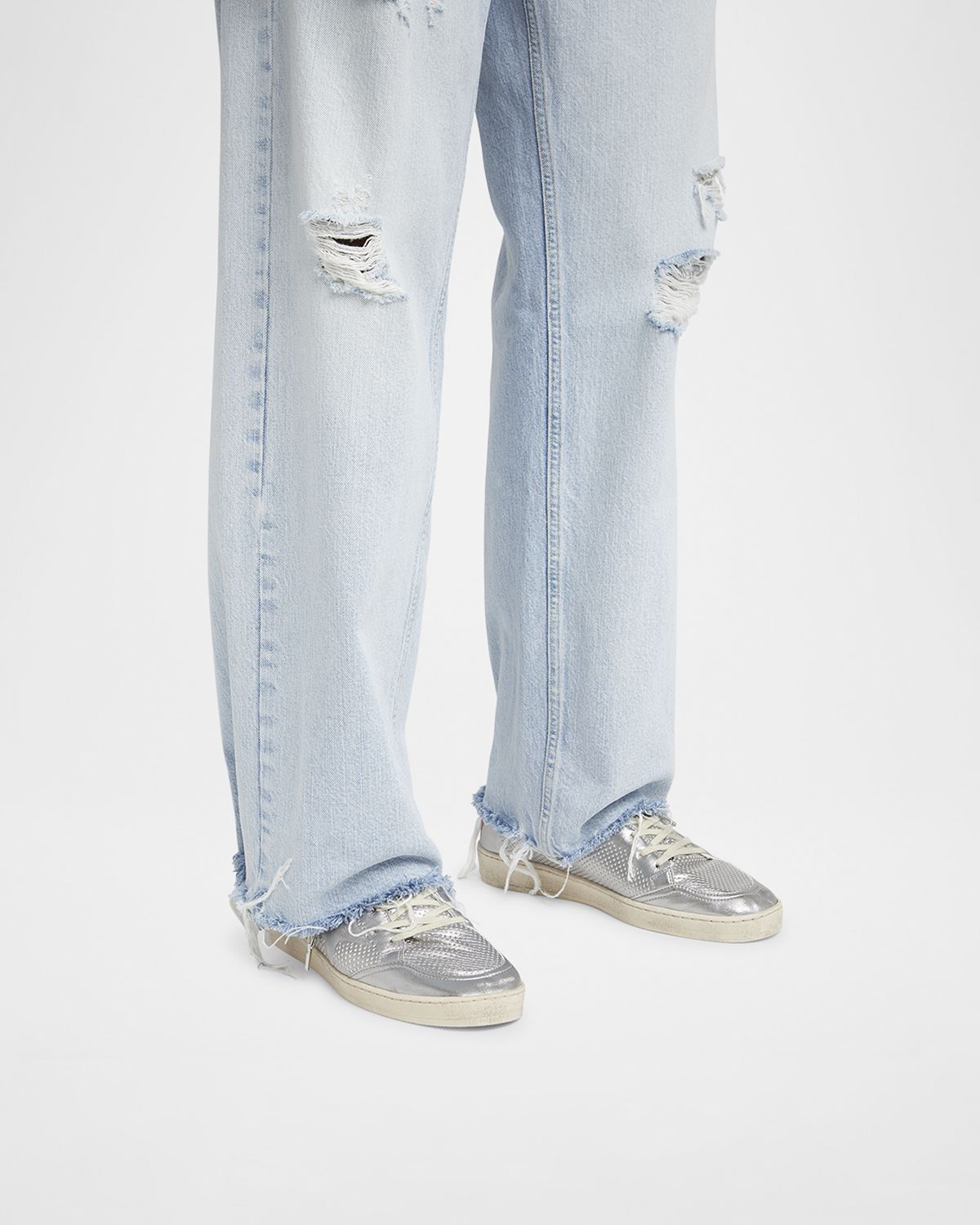 Golden Goose Men 's Ball Star Metallic Low-Top Sneakers