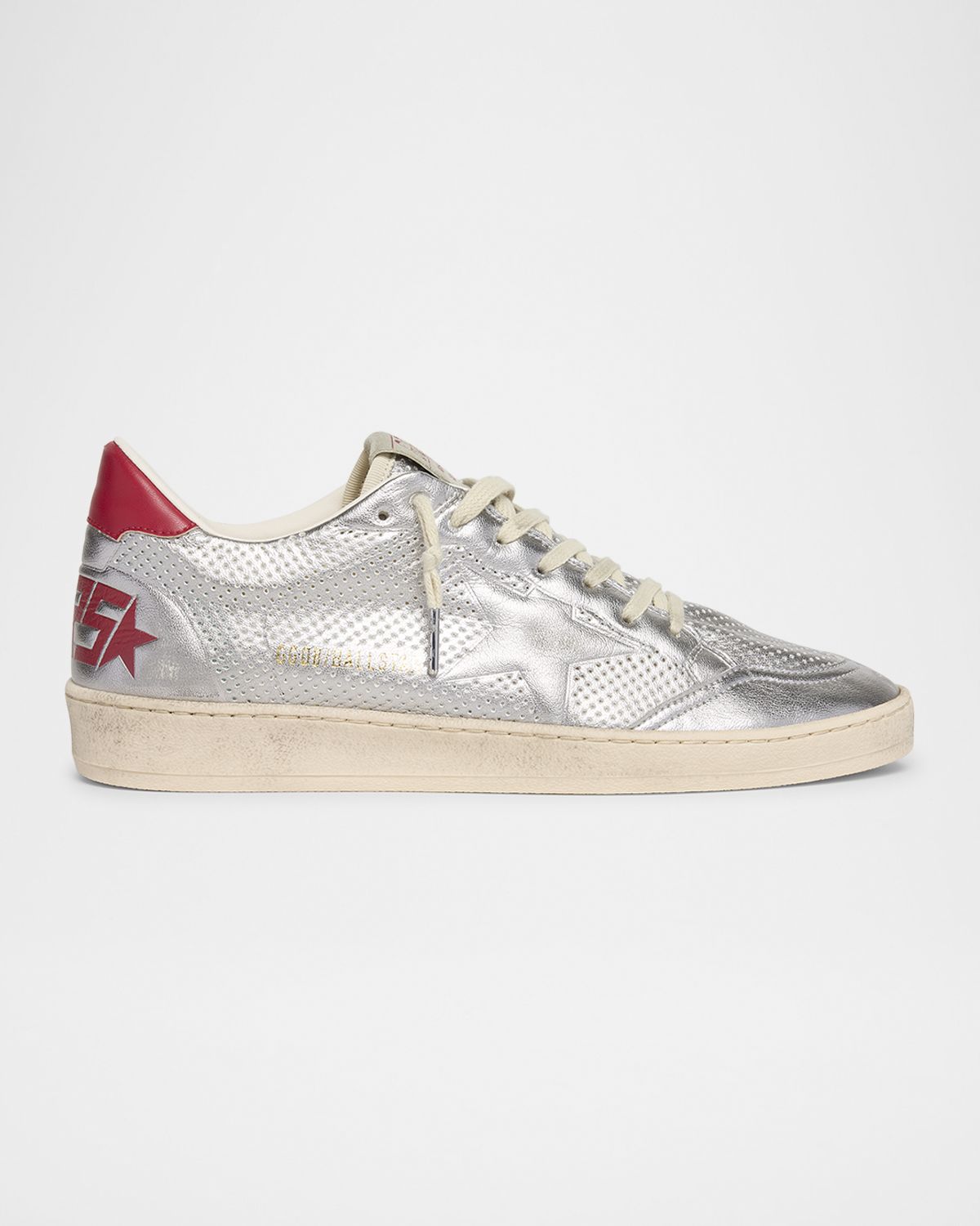 Golden Goose Men 's Ball Star Metallic Low-Top Sneakers