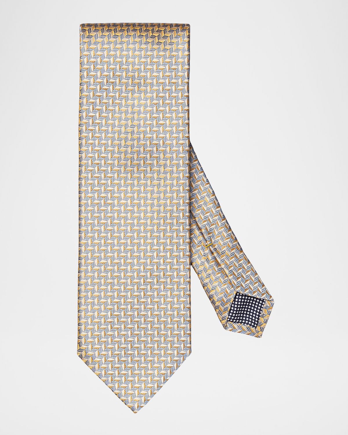 Eton Men 's Geometric Woven Silk Tie
