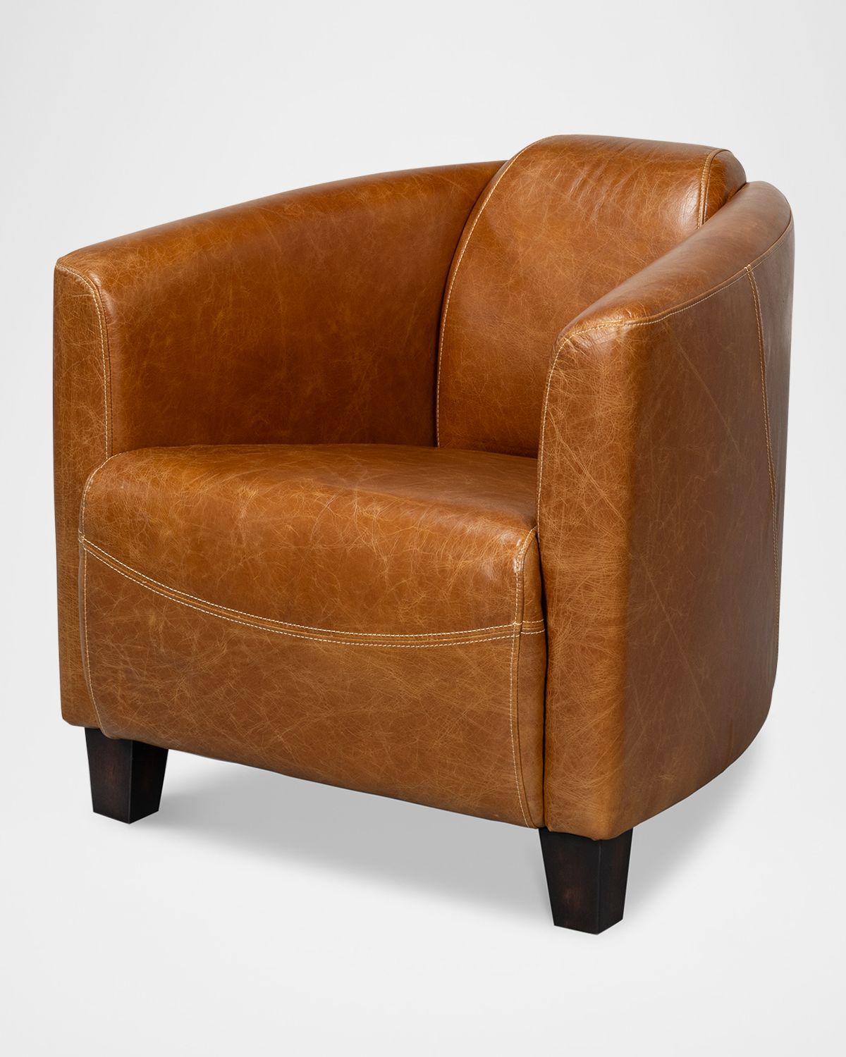 Sarreid Mandy Leather Arm Chair | Thumbnail 6