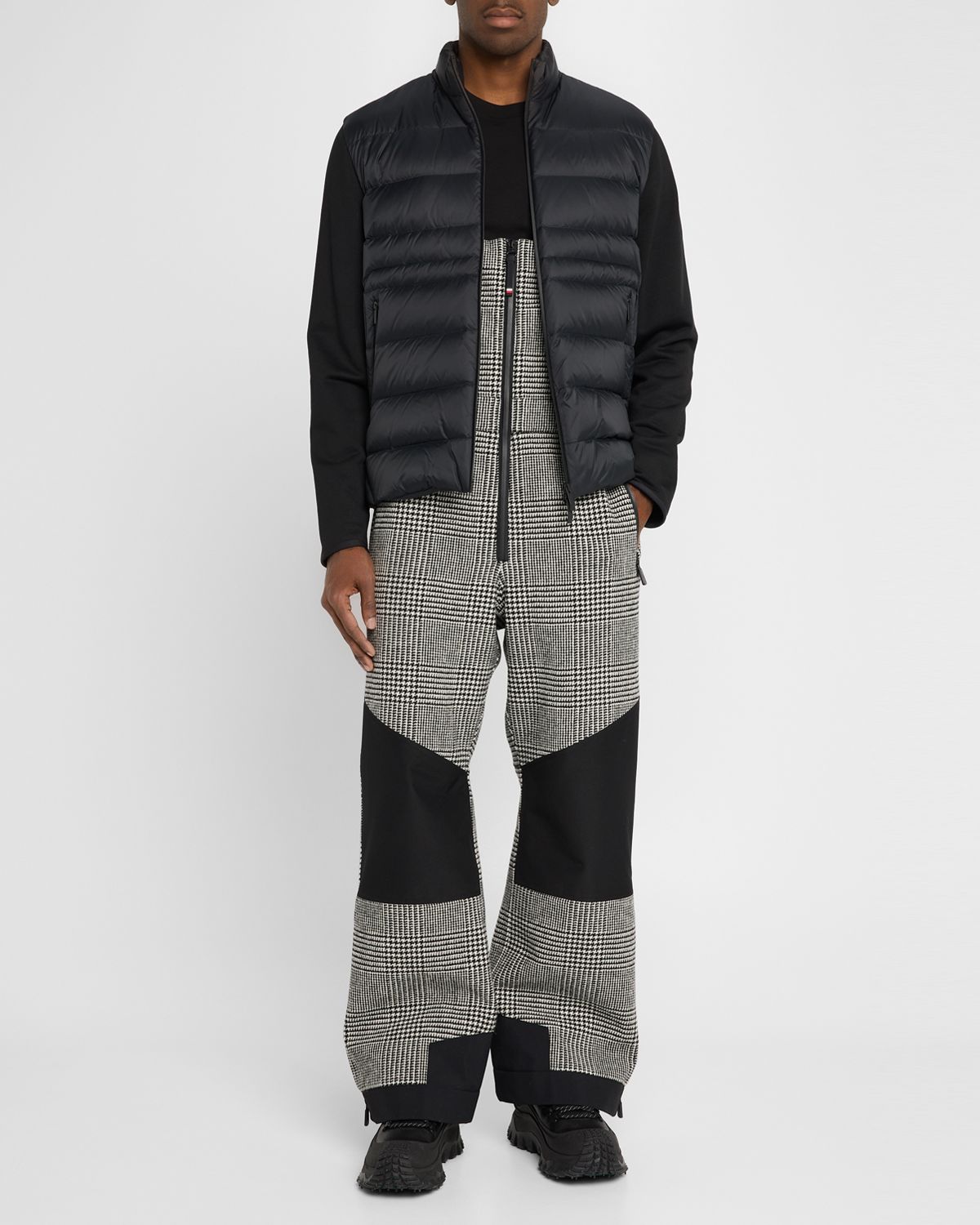 Moncler Men 's Zip-Up Down Knit Combo Jacket