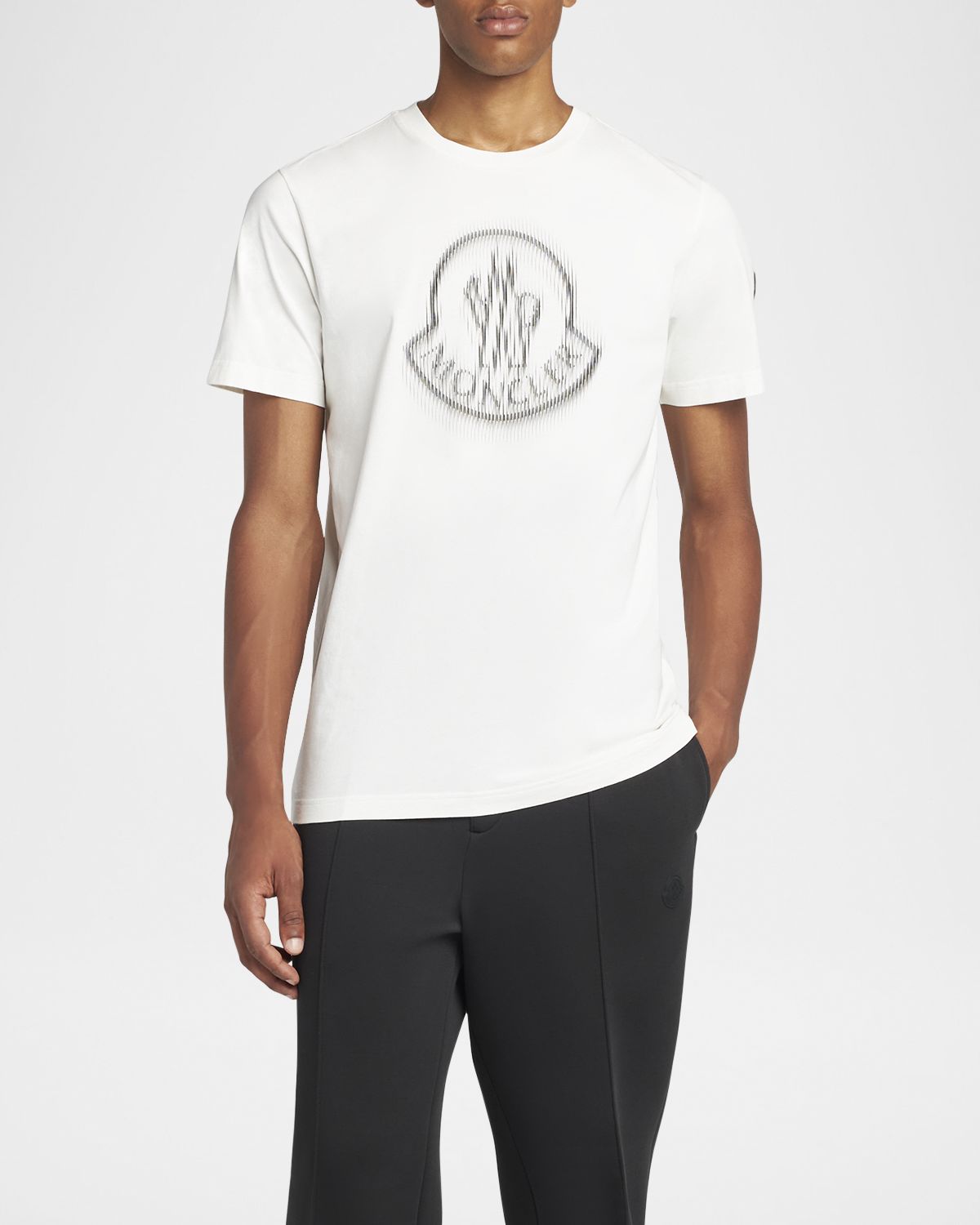 Moncler Men 's Cotton Faded Logo T-Shirt
