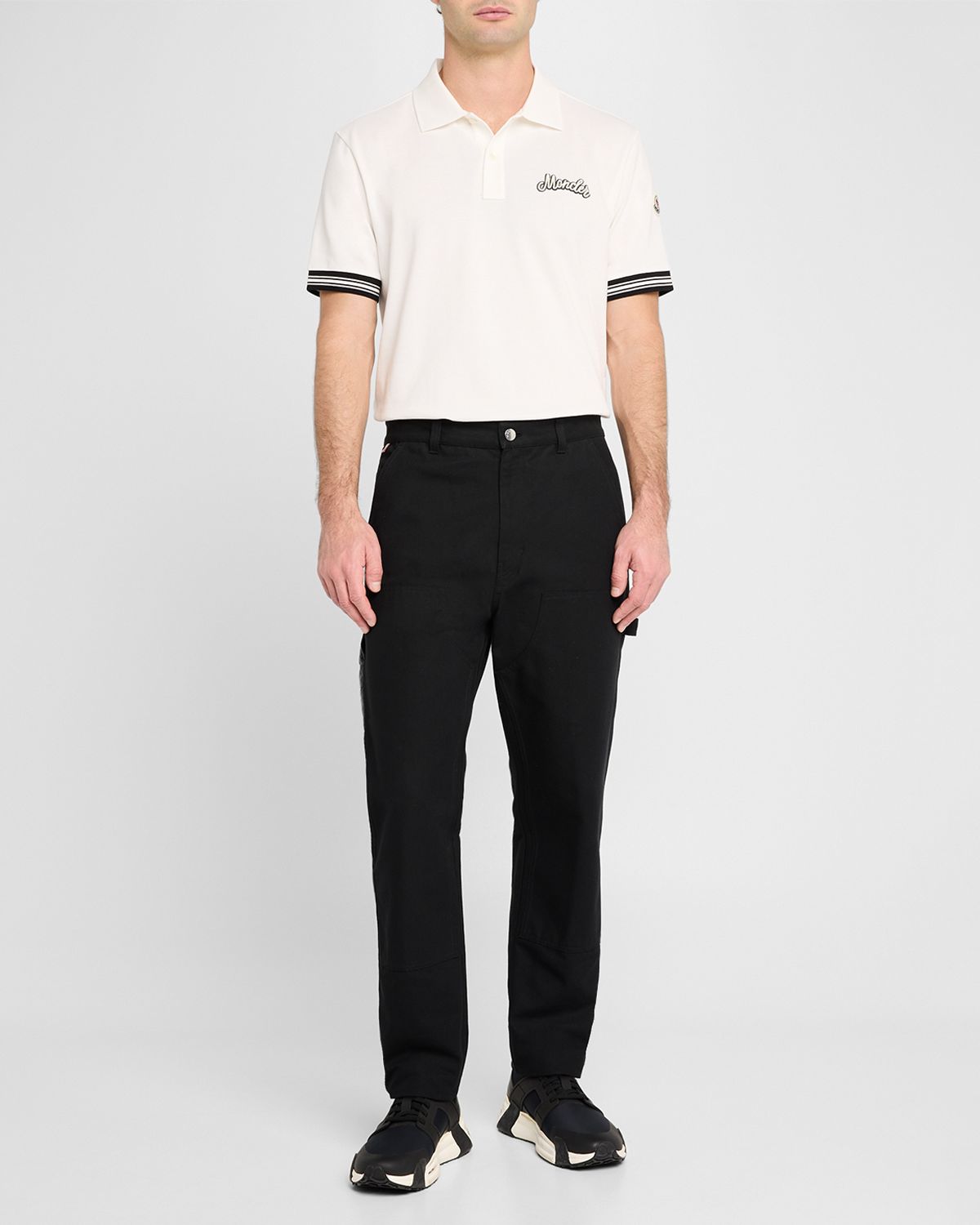 Moncler Men 's Cotton Logo Polo Shirt