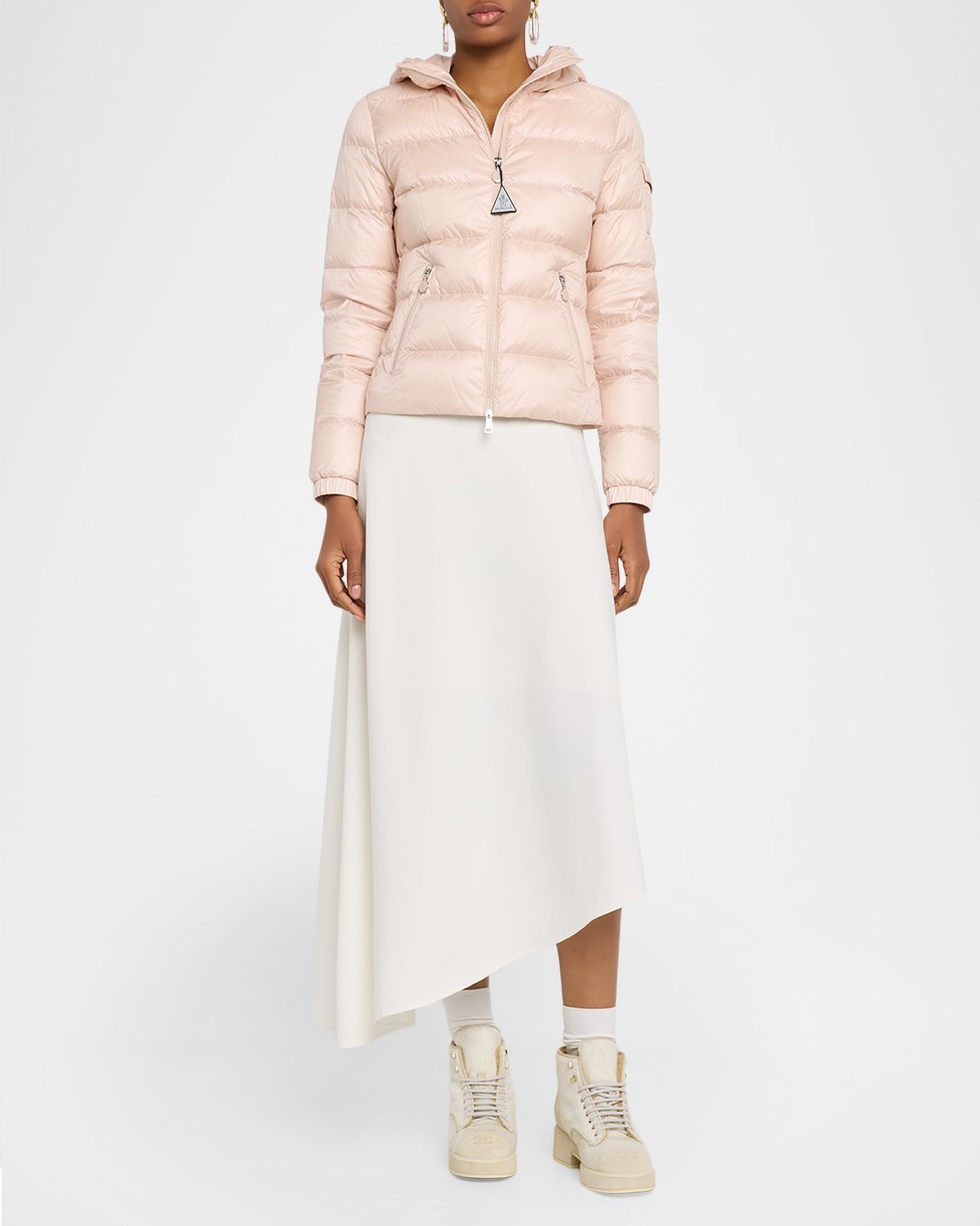 Moncler Gles Hooded Down Jacket