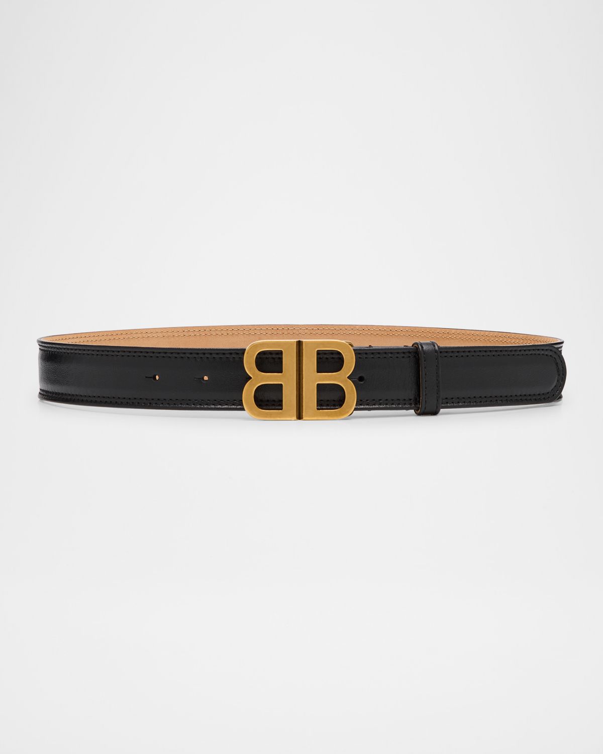 Balenciaga BB Soft Leather Belt