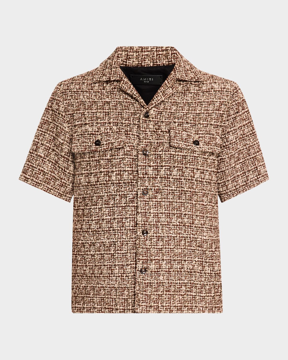Amiri Men 's Boucle Camp Shirt