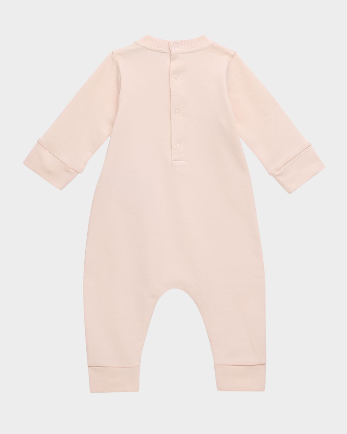 Moncler Girl 's Logo-Print Coverall, Size Newborn-12M
