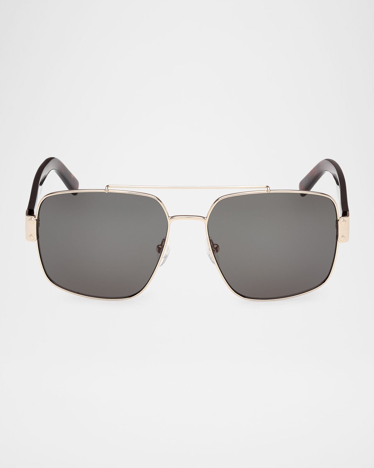 MCM Men 's MW0008M Metal Double-Bridge Square Sunglasses