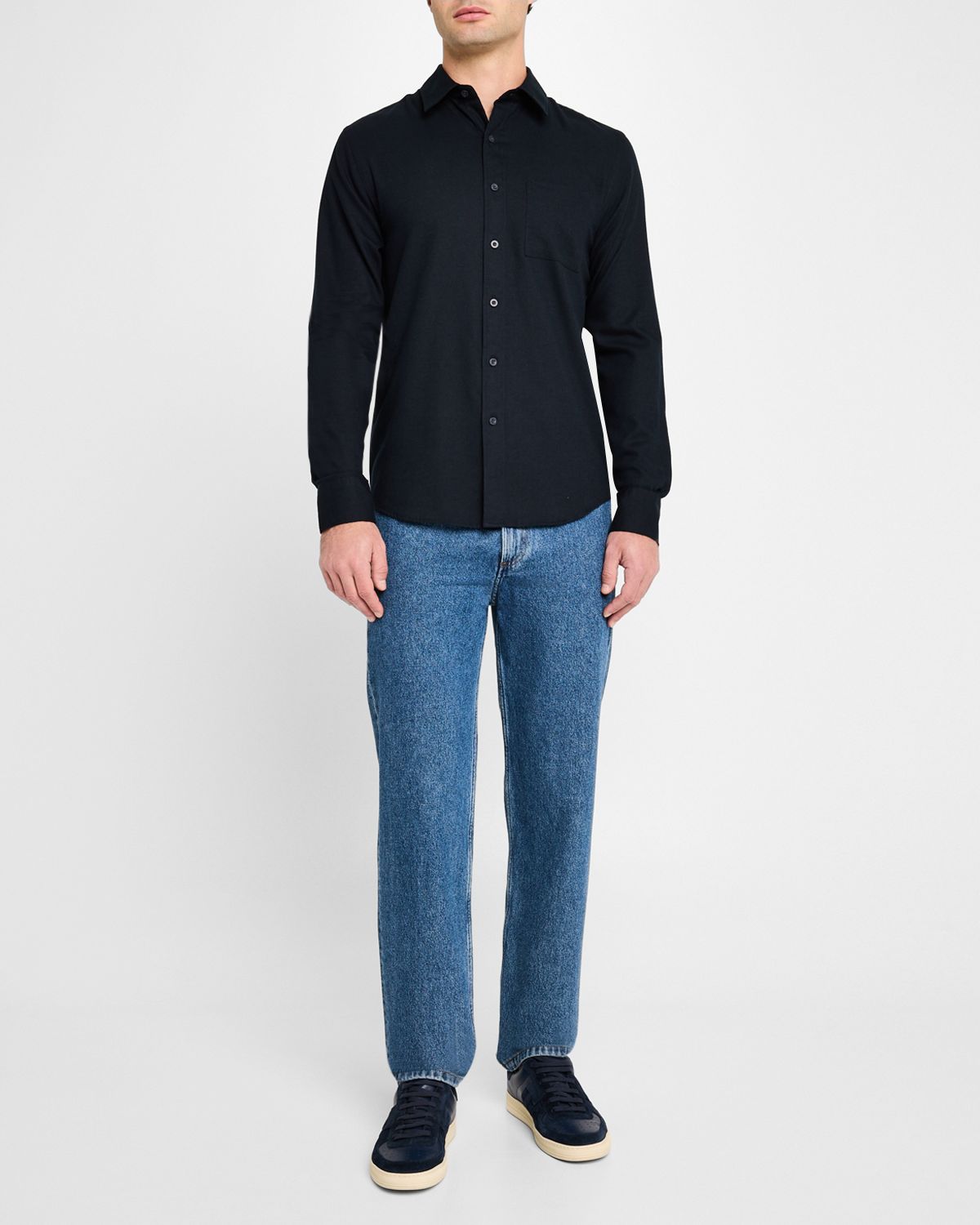 Vince Men 's Cotton and Wool Twill Sport Shirt