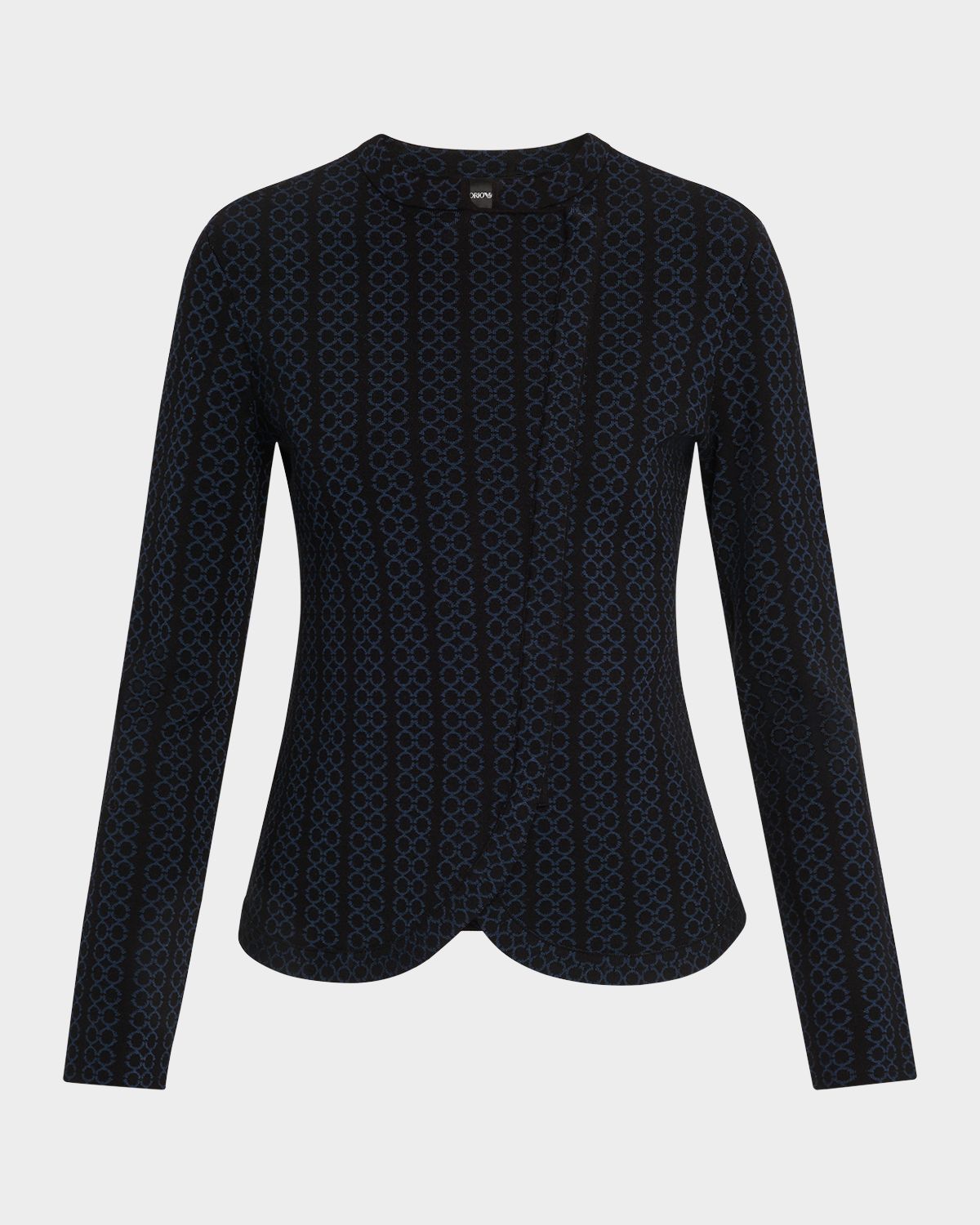 Emporio Armani Asymmetric Knit Jersey Jacket