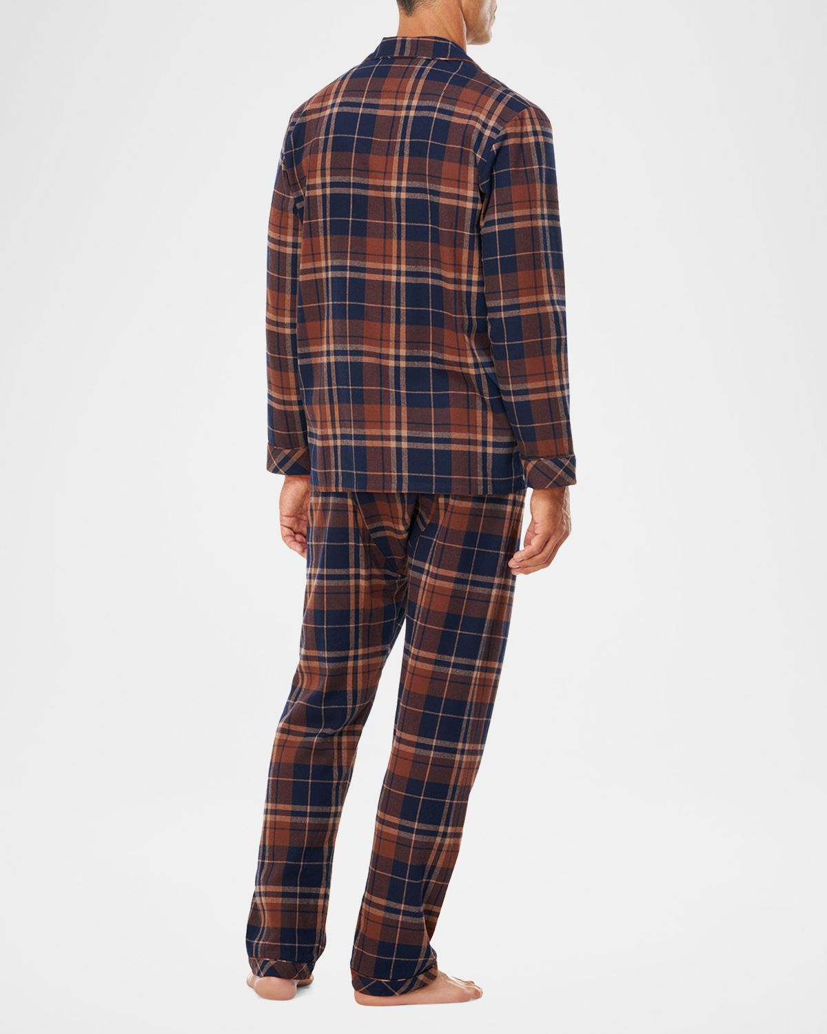 Majestic International Men 's Flannel Long Pajama Set