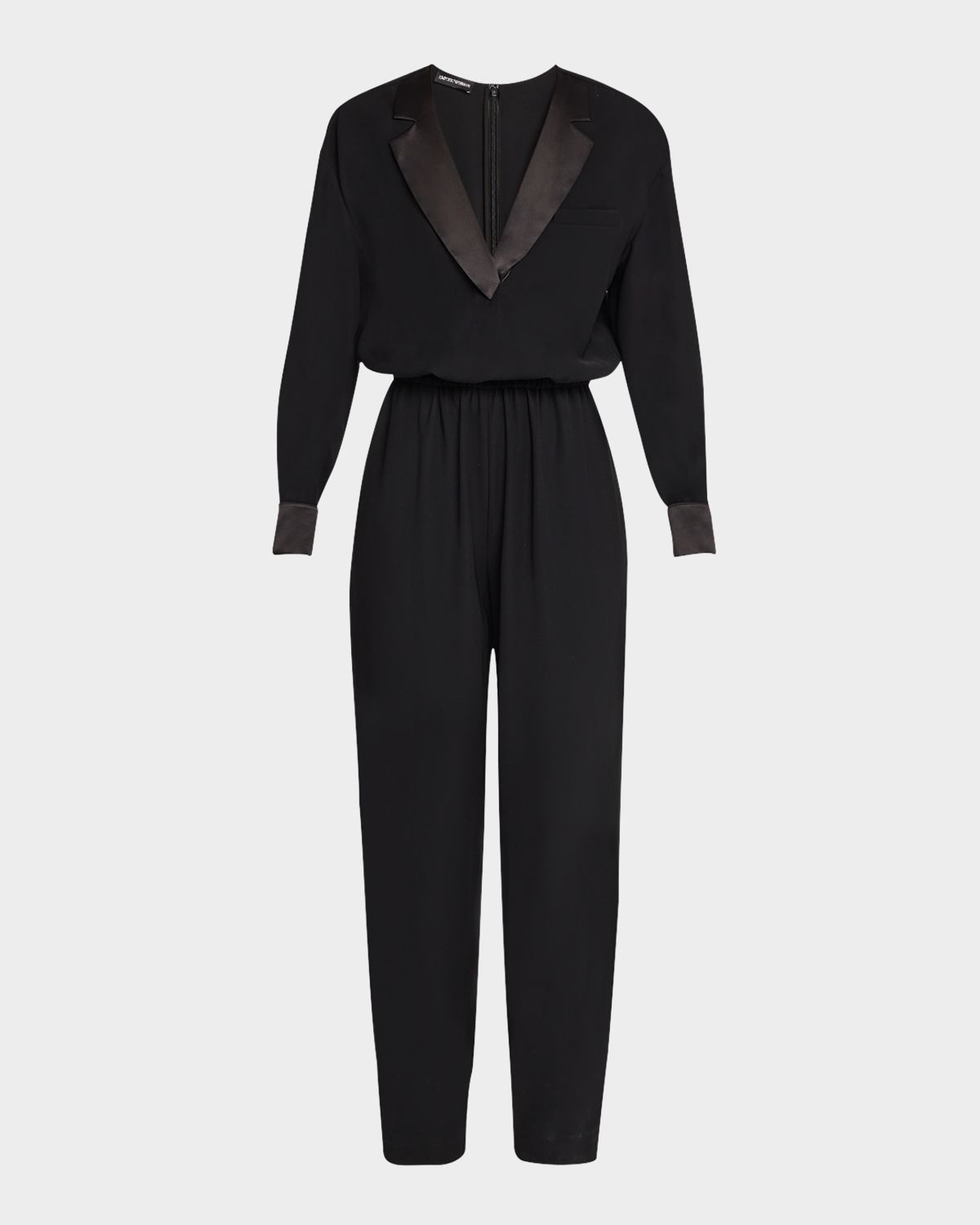 Emporio Armani Tapered Blouson Tuxedo Jumpsuit