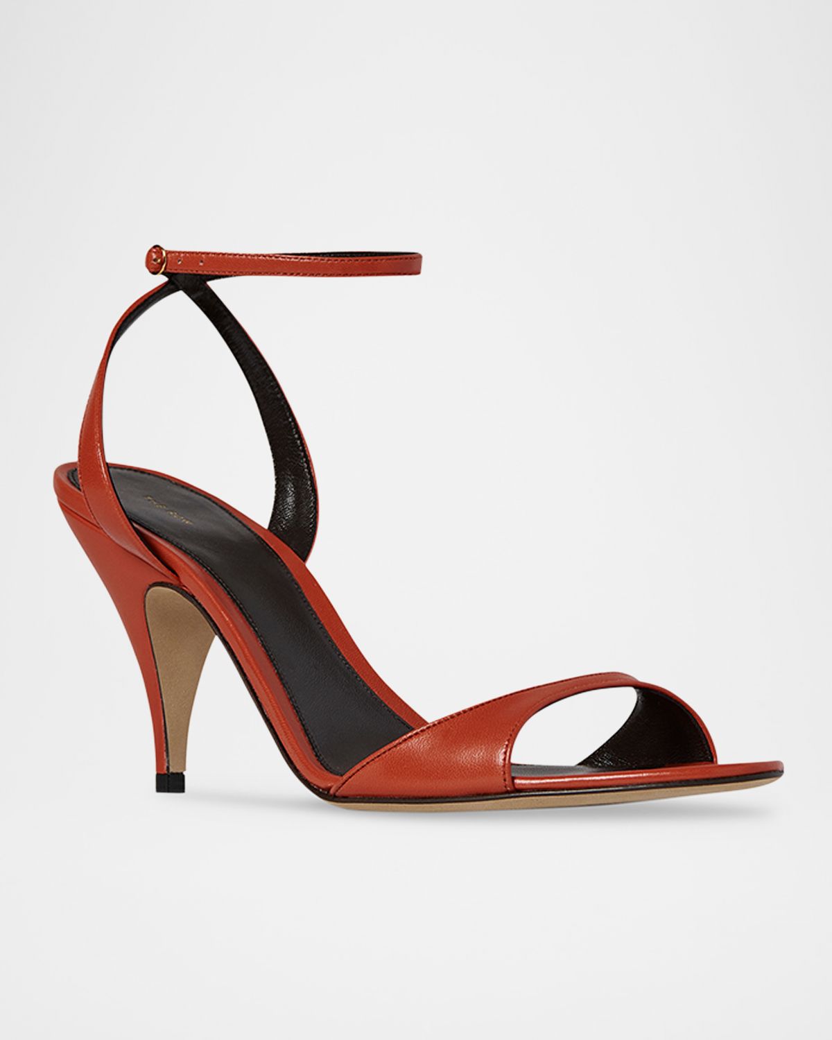 THE ROW Vika Leather Ankle-Strap Sandals