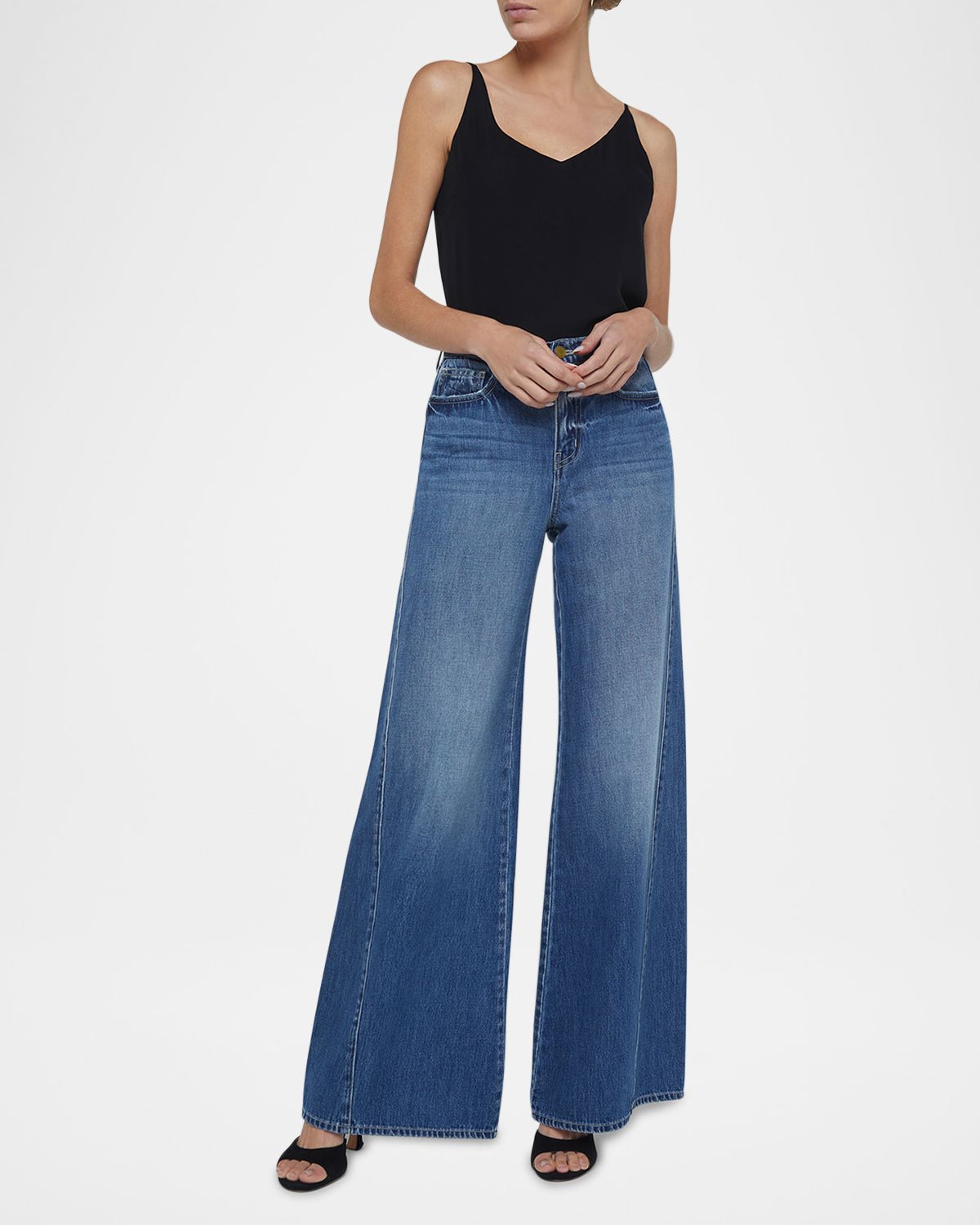 L 'Agence Beau Wide-Leg Jeans