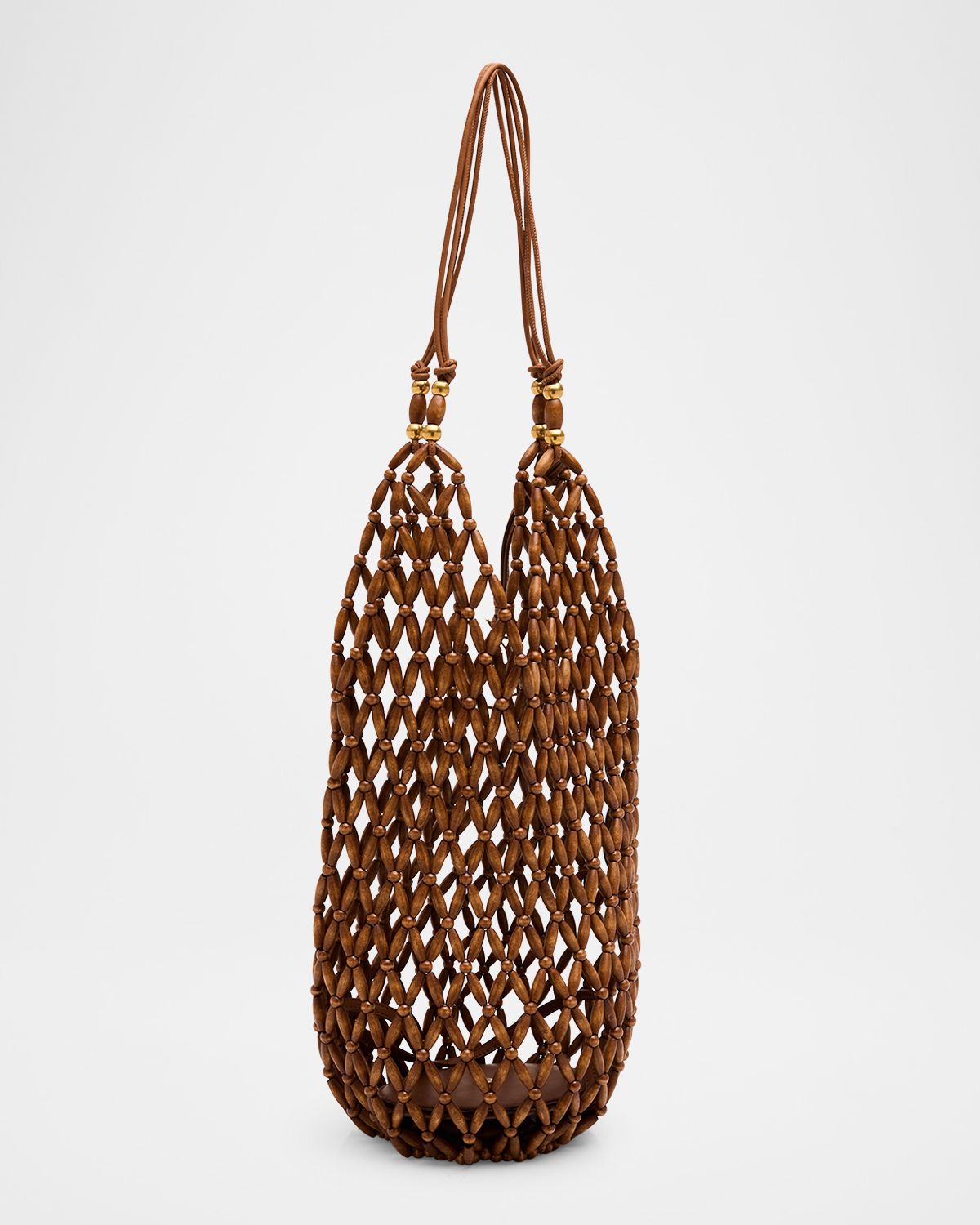 Saint Laurent Le 5 A 7 YSL Hobo Bag in Beaded Wood