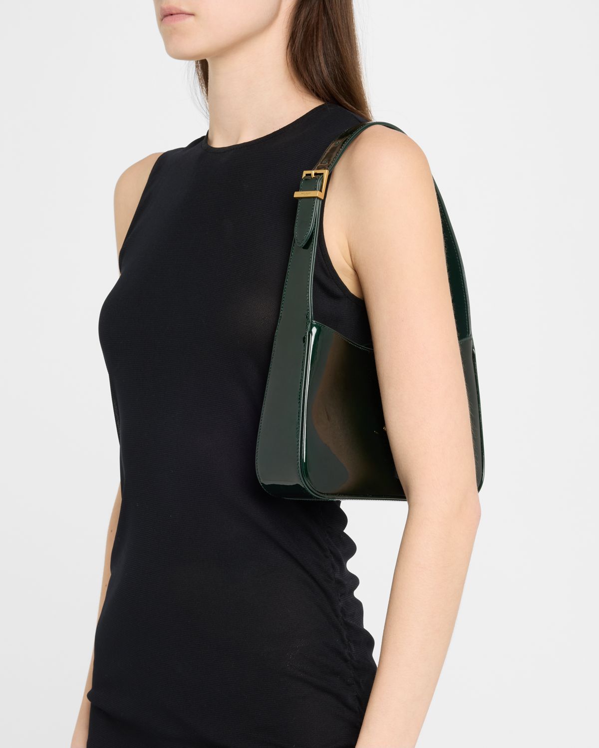 Saint Laurent Le 5 A 7 Shoulder Bag in Patent Leather