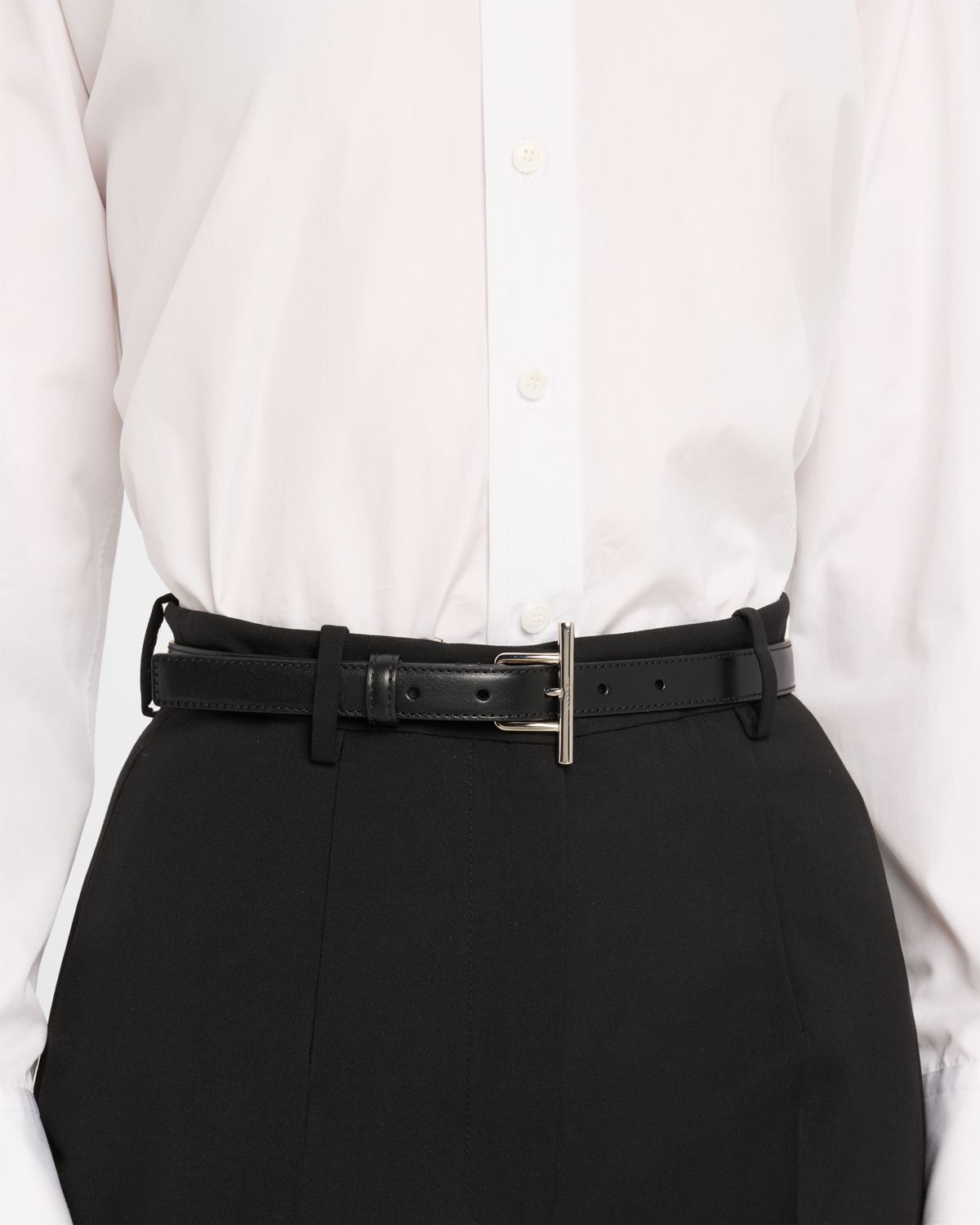 McQueen Sling Crossbar Leather Belt