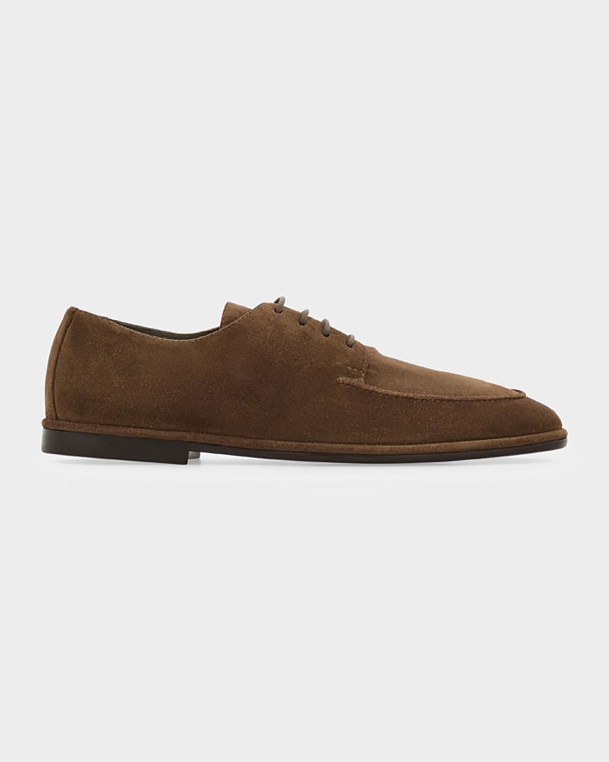Ferragamo Men 's Blade Suede Derby Shoes
