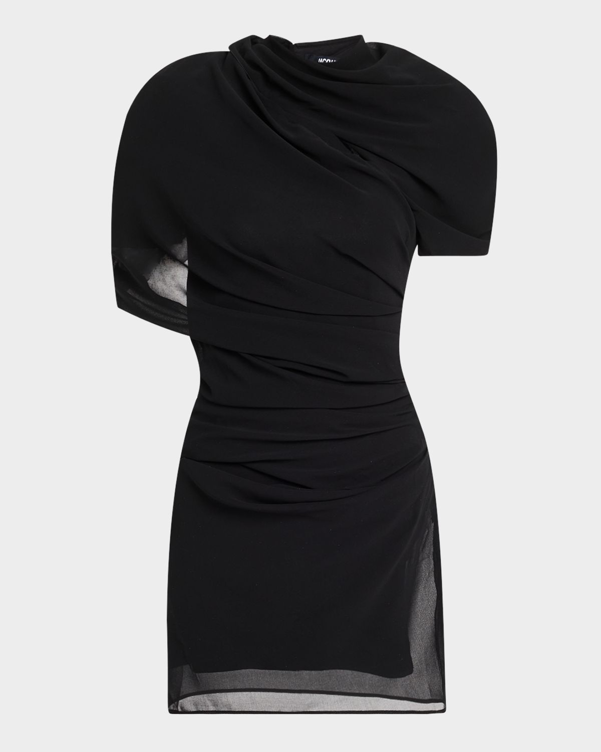 Jacquemus La Castagna Draped Mini Dress