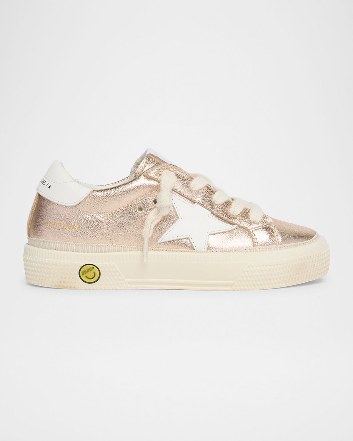 Golden Goose Girl 's May Laminated Leather Low-Top Sneakers