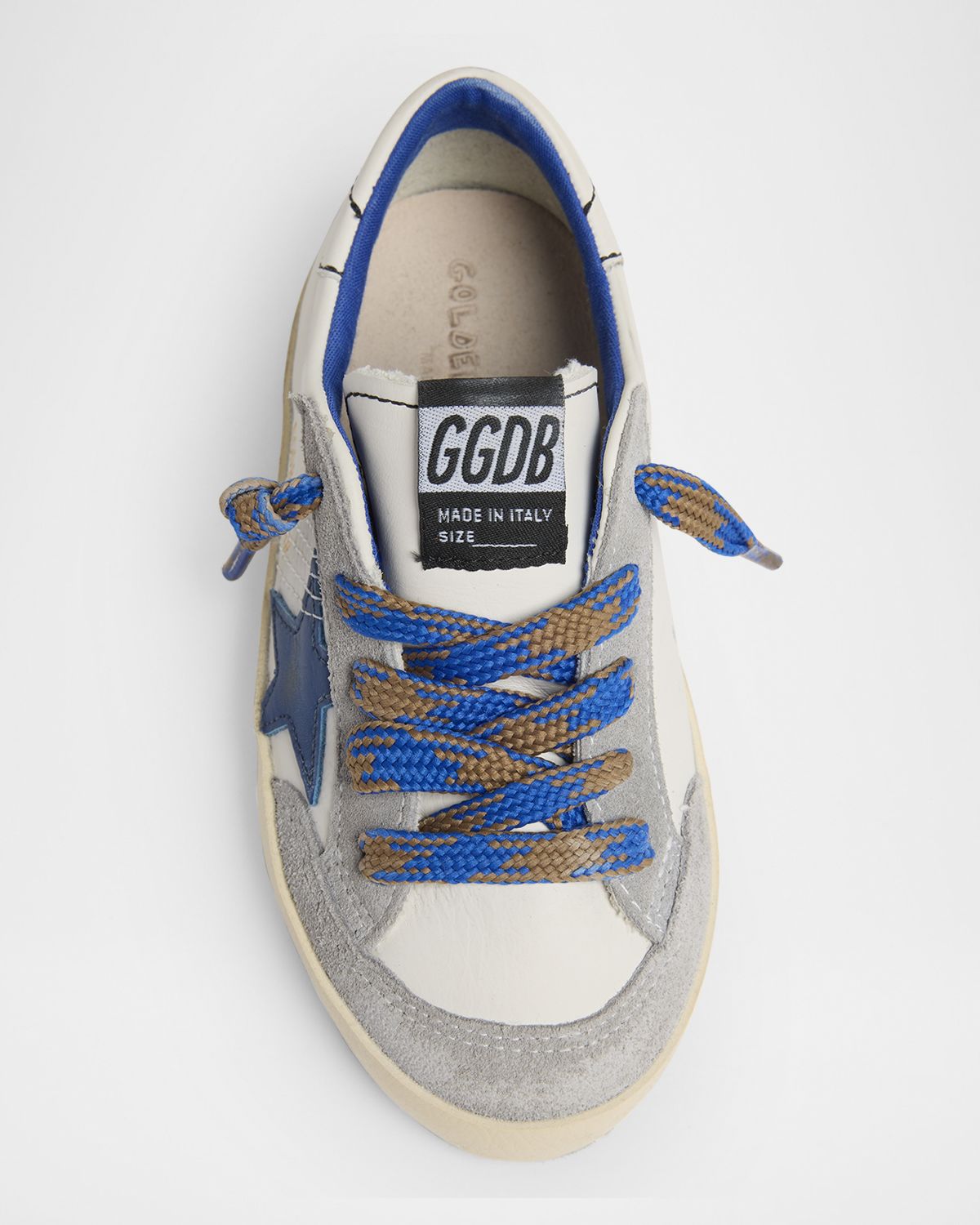 Golden Goose Boy 's Boy 's Super Star Young Leather and Suede Sneakers | Thumbnail 4 Golden Goose Boy 's Boy 's Super Star Young Leather and Suede Sneakers | Thumbnail 4