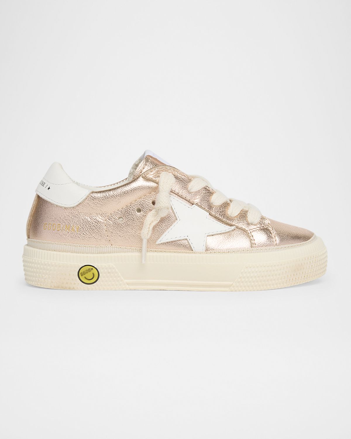 Golden Goose Girl 's May Laminated Leather Low-Top Sneakers