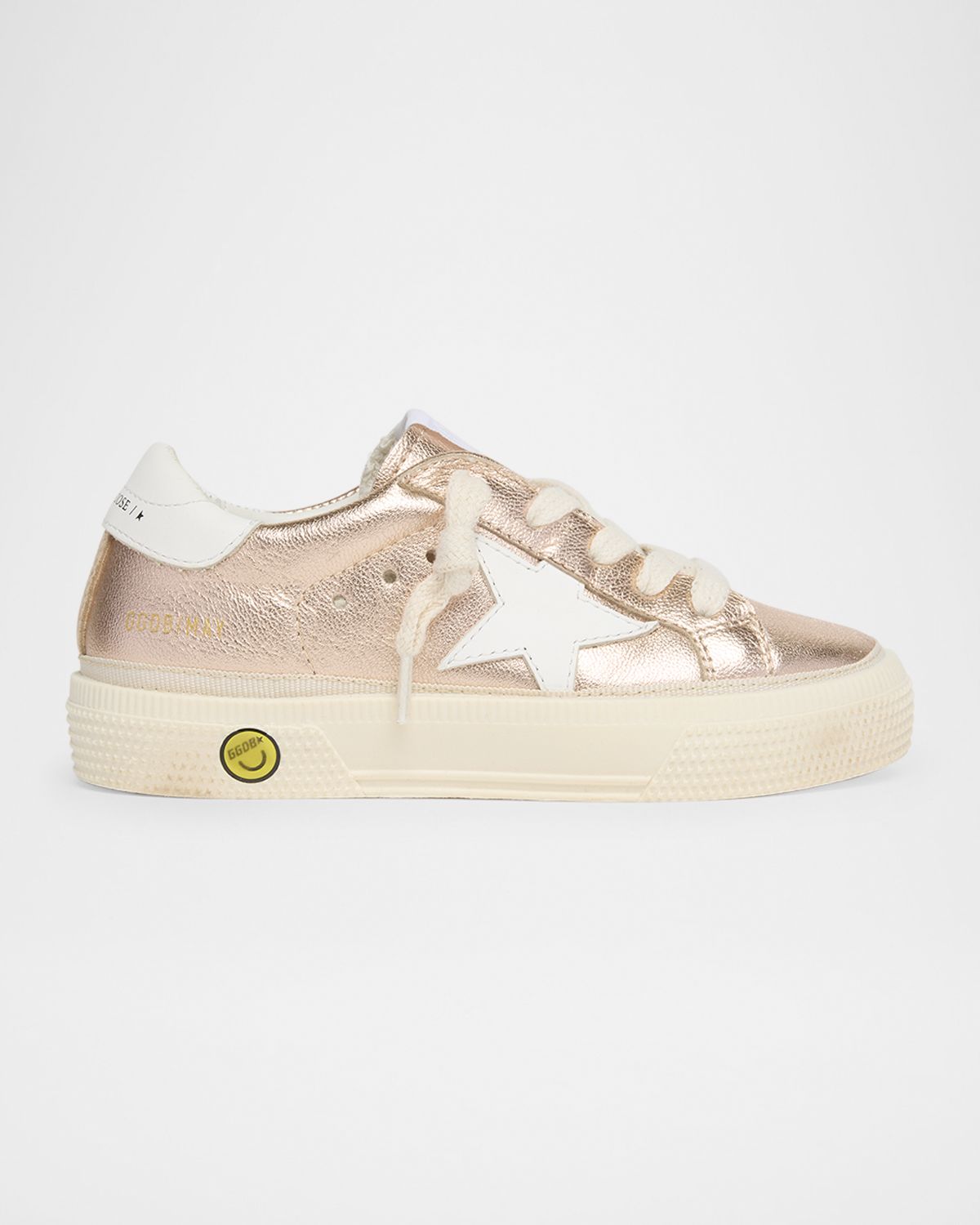 Golden Goose Girl 's May Laminated Leather Low-Top Sneakers
