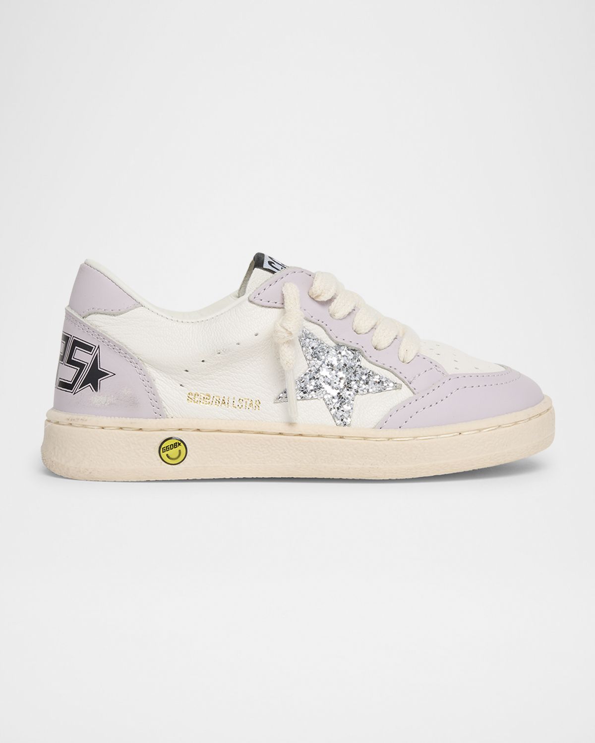Golden Goose Girl 's Ball Star Glitter Star Sneakers, Baby/Toddler