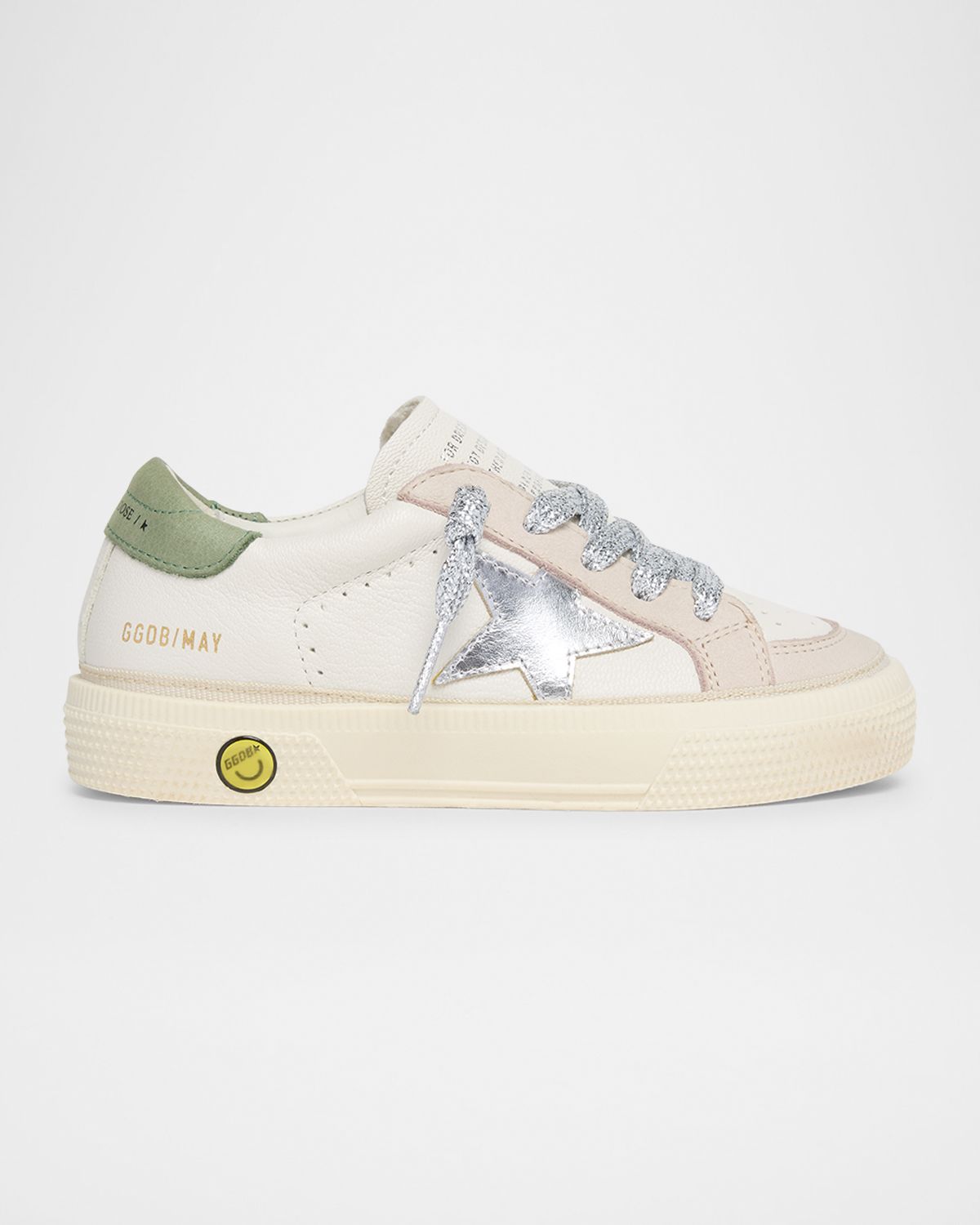 Golden Goose Girl 's May Nappa Laminated Star Sneakers, Kids