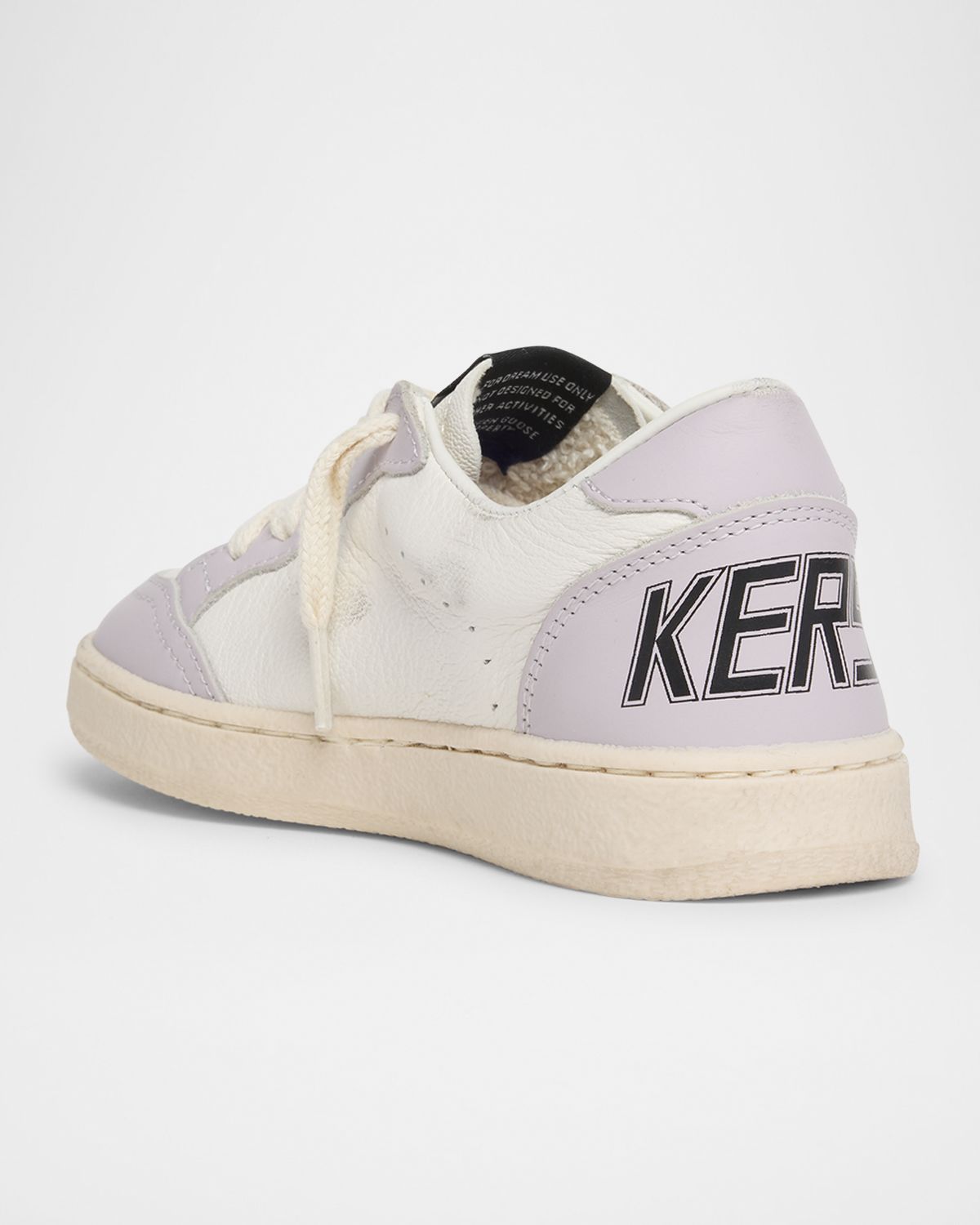 Golden Goose Girl 's Ballstar Leather Glitter Sneakers, Baby/Toddlers