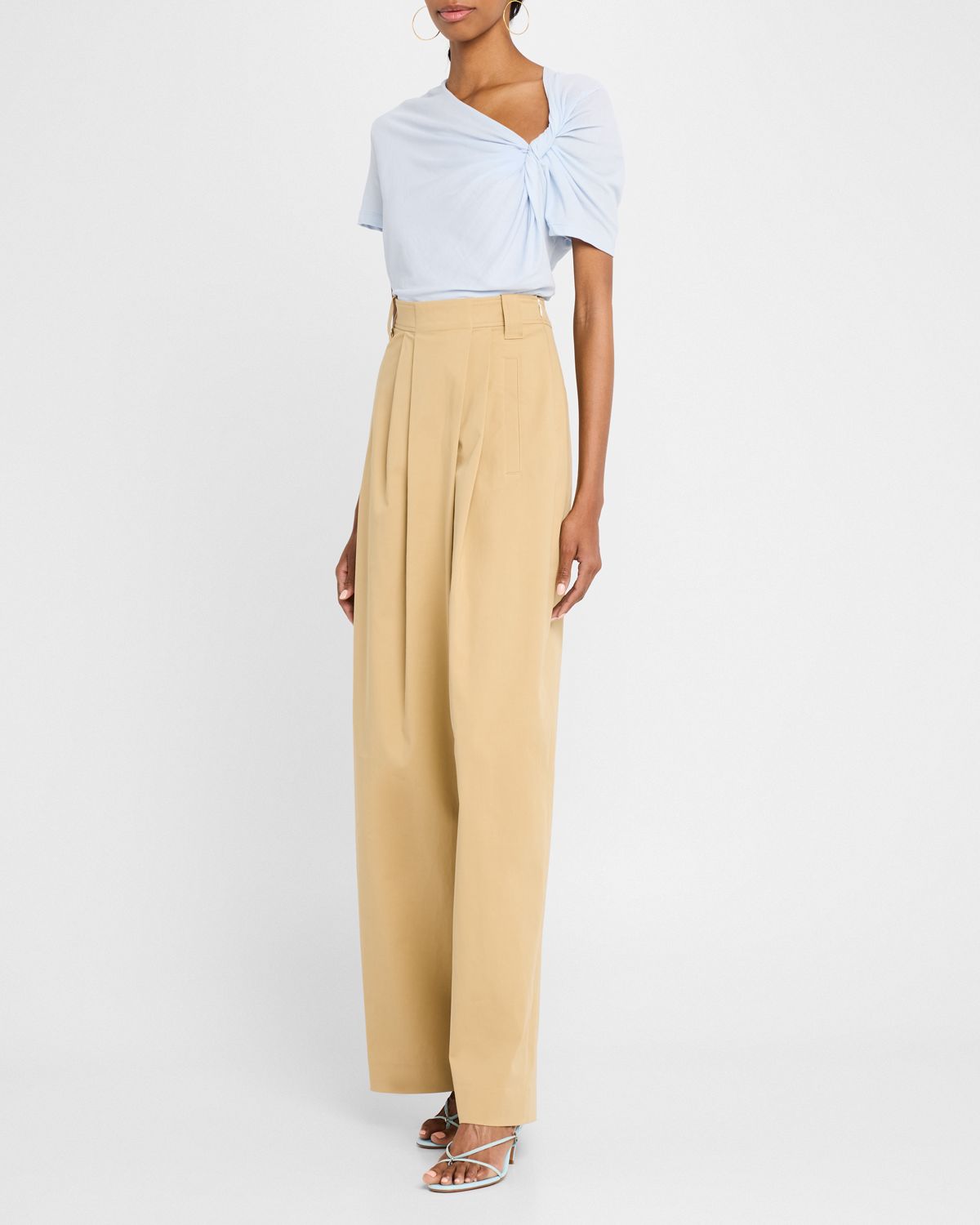 A.L.C. Liz Short-Sleeve Twist Top