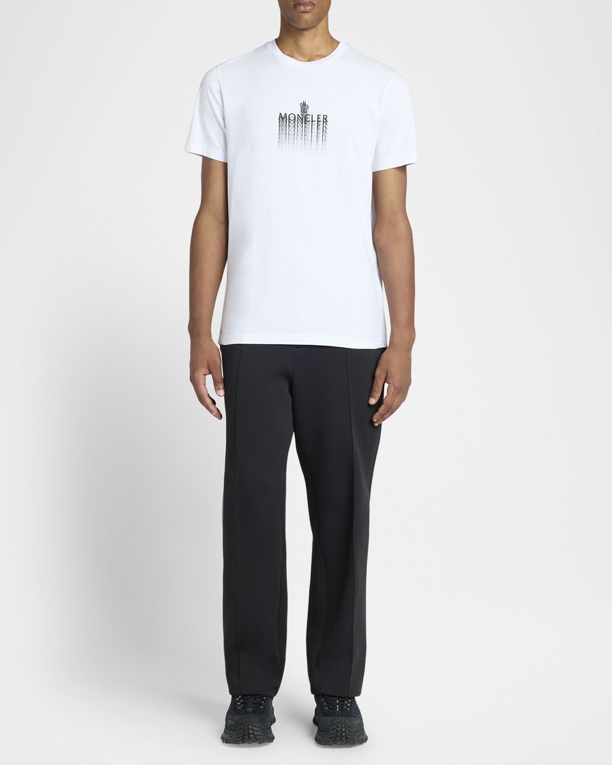 Moncler Men 's Blurred Logo Crewneck T-Shirt