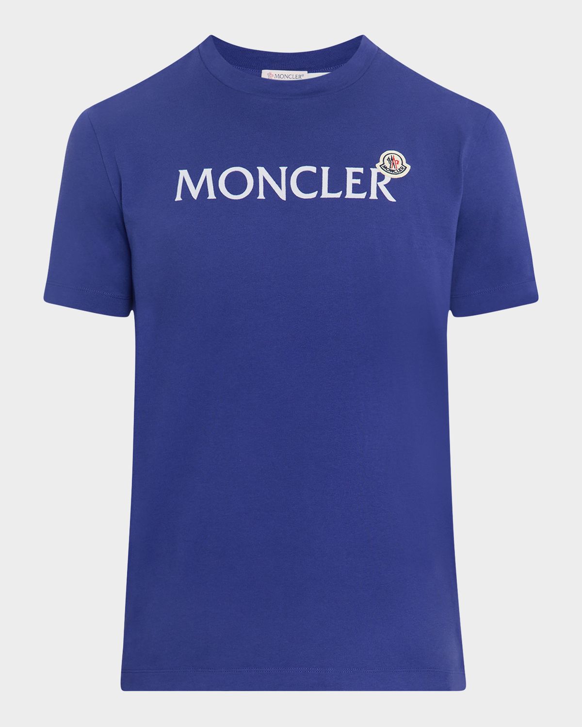 Moncler Men 's Flocked Logo T-Shirt | Thumbnail 6 Moncler Men 's Flocked Logo T-Shirt | Thumbnail 6