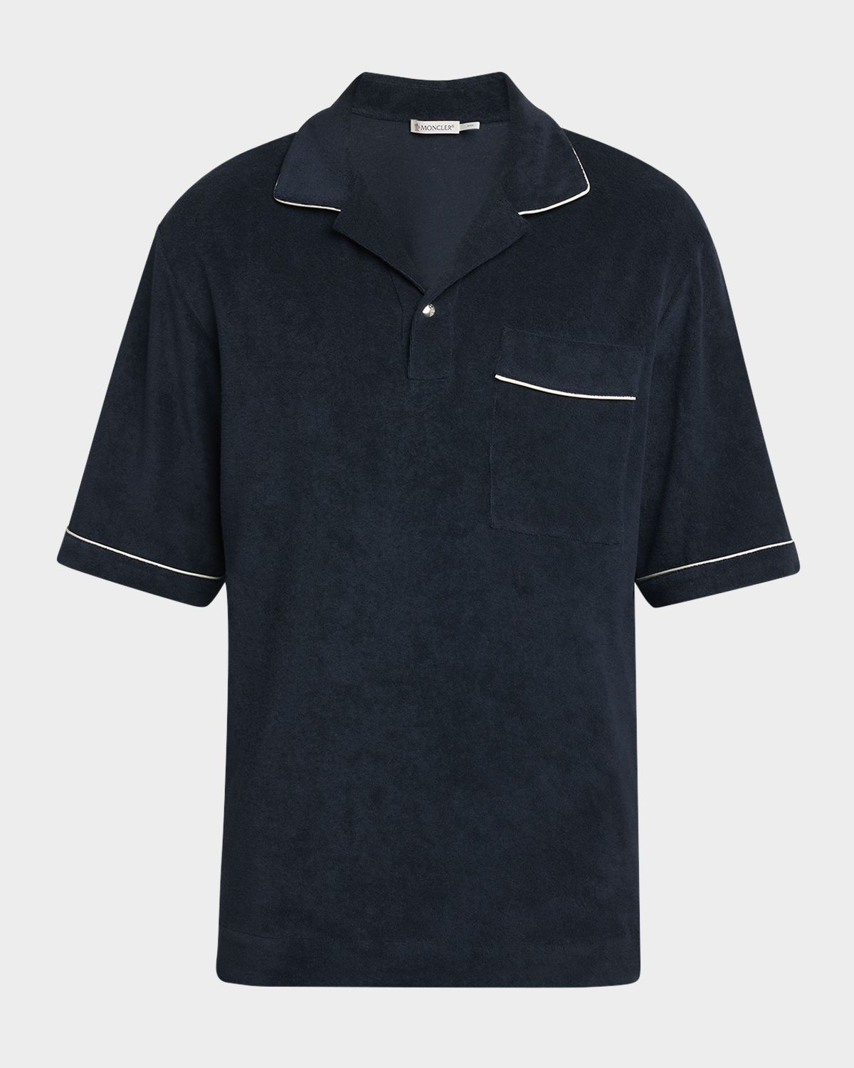 Moncler Men 's Terry Polo Shirt | Thumbnail 6 Moncler Men 's Terry Polo Shirt | Thumbnail 6