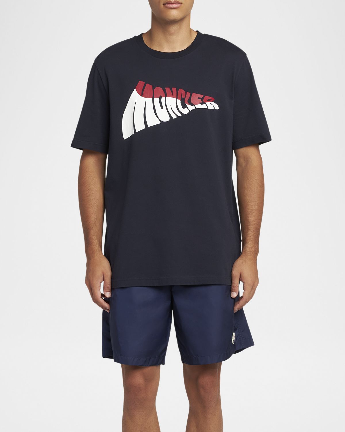 Moncler Men 's Wavy Logo T-Shirt