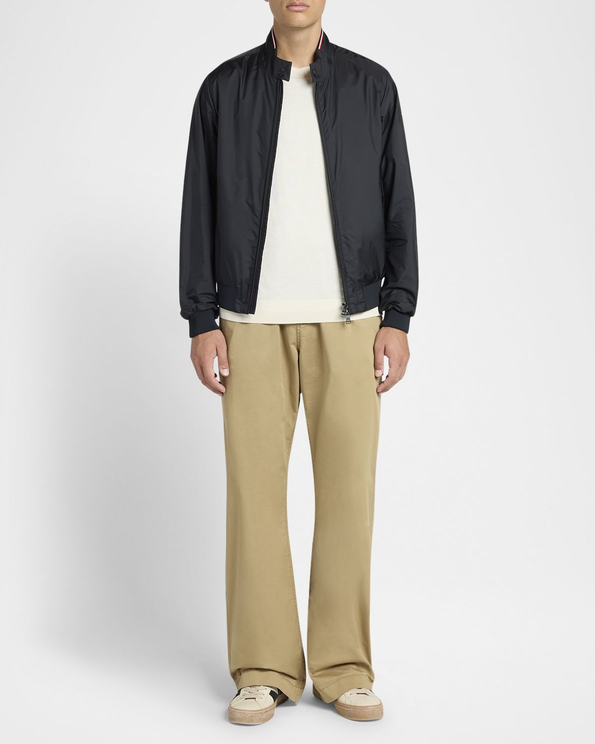 Moncler Men 's Reppe Nylon Zip Jacket