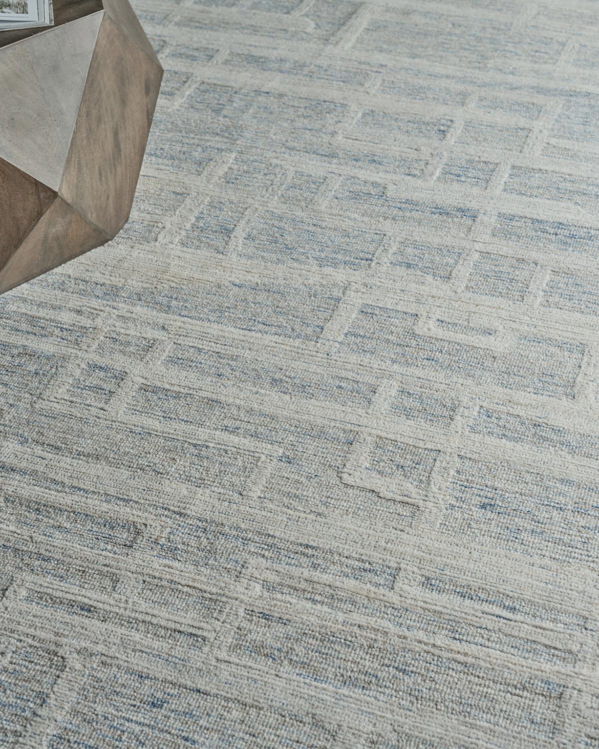 Exquisite Rugs Park City Hand-Tufted Blue/Ivory Rug | Thumbnail 6 Exquisite Rugs Park City Hand-Tufted Blue/Ivory Rug | Thumbnail 6