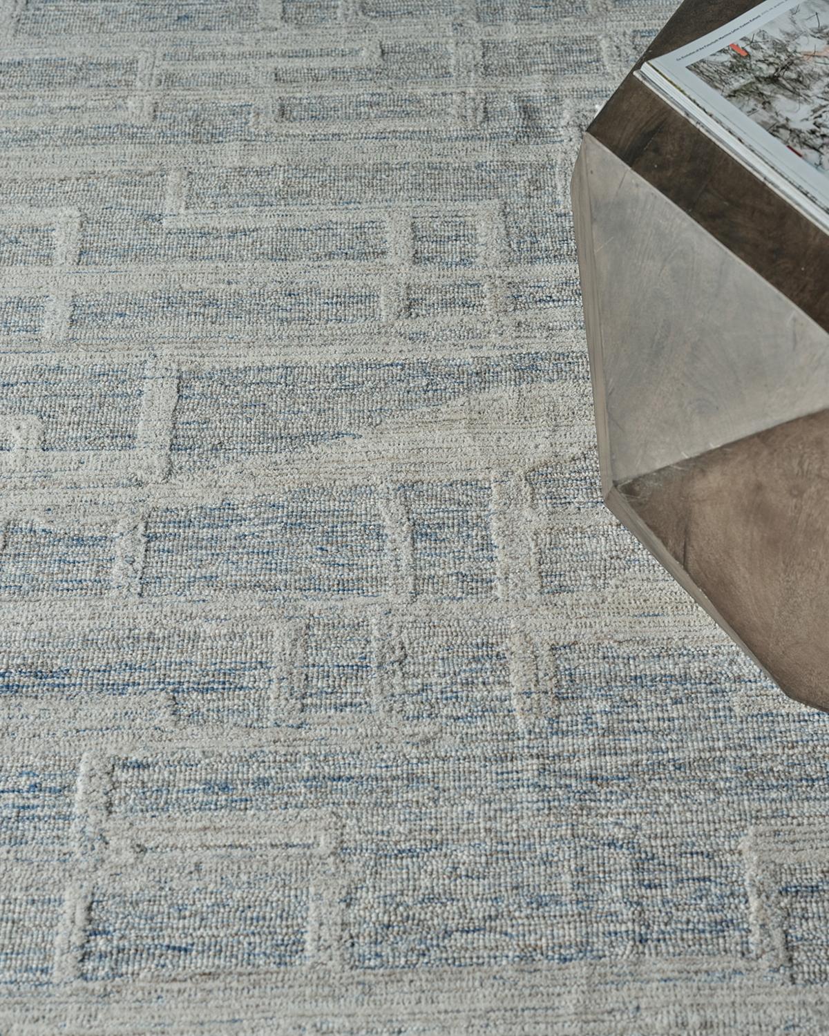 Exquisite Rugs Park City Hand-Tufted Blue/Ivory Rug | Thumbnail 7 Exquisite Rugs Park City Hand-Tufted Blue/Ivory Rug | Thumbnail 7
