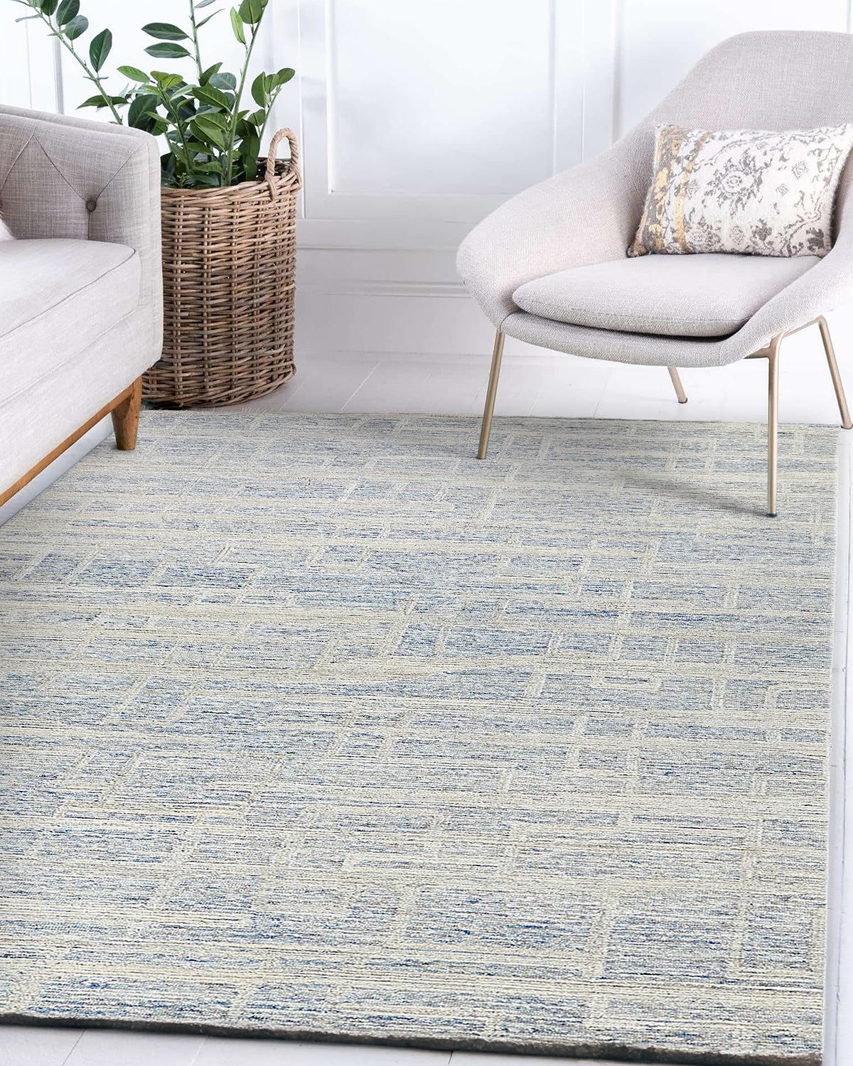 Exquisite Rugs Park City Hand-Tufted Blue/Ivory Rug | Thumbnail 8 Exquisite Rugs Park City Hand-Tufted Blue/Ivory Rug | Thumbnail 8