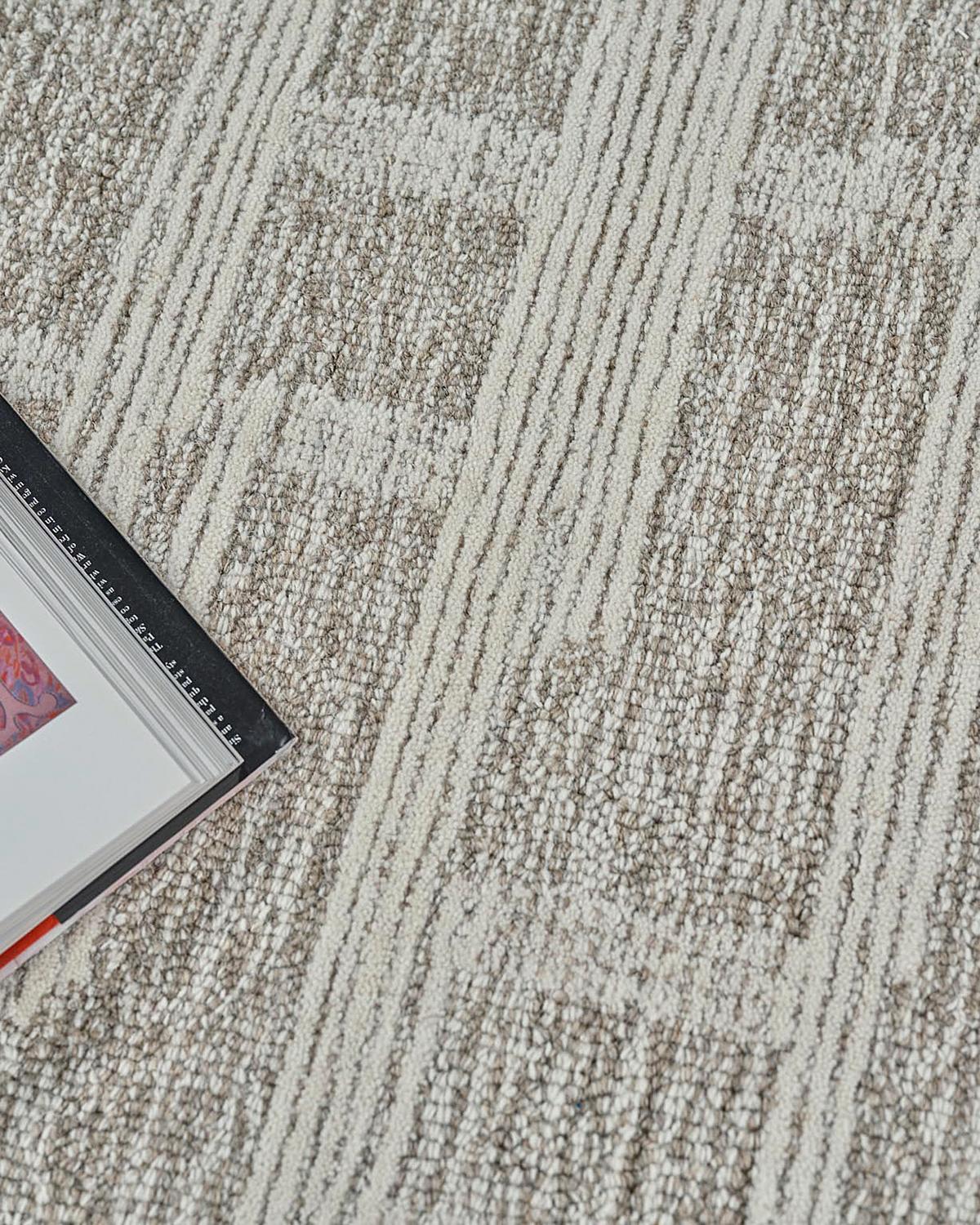 Exquisite Rugs Park City Hand-Tufted Beige/Ivory Rug | Thumbnail 7