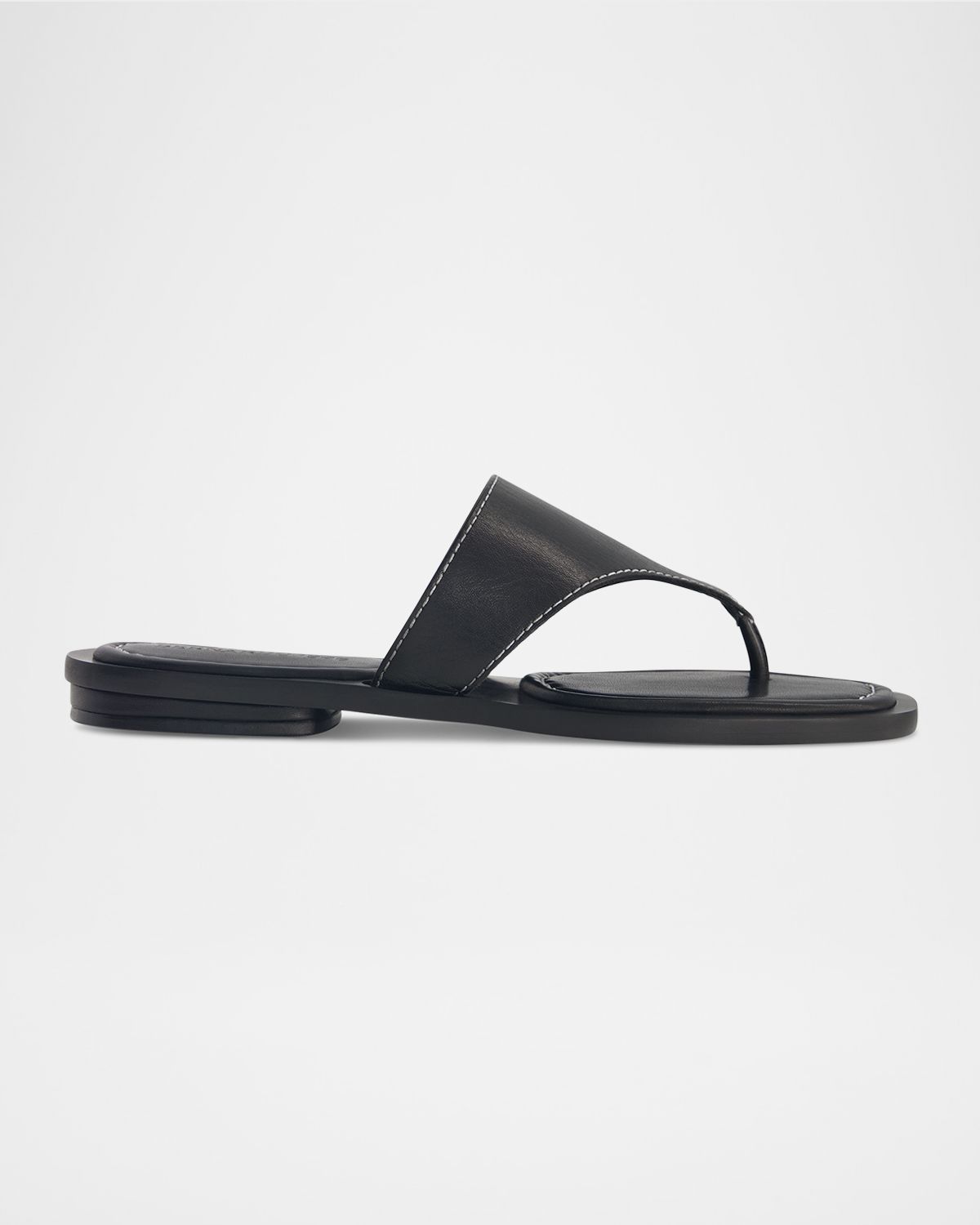 Bernardo 1946 Agora Leather Flat Thong Sandals