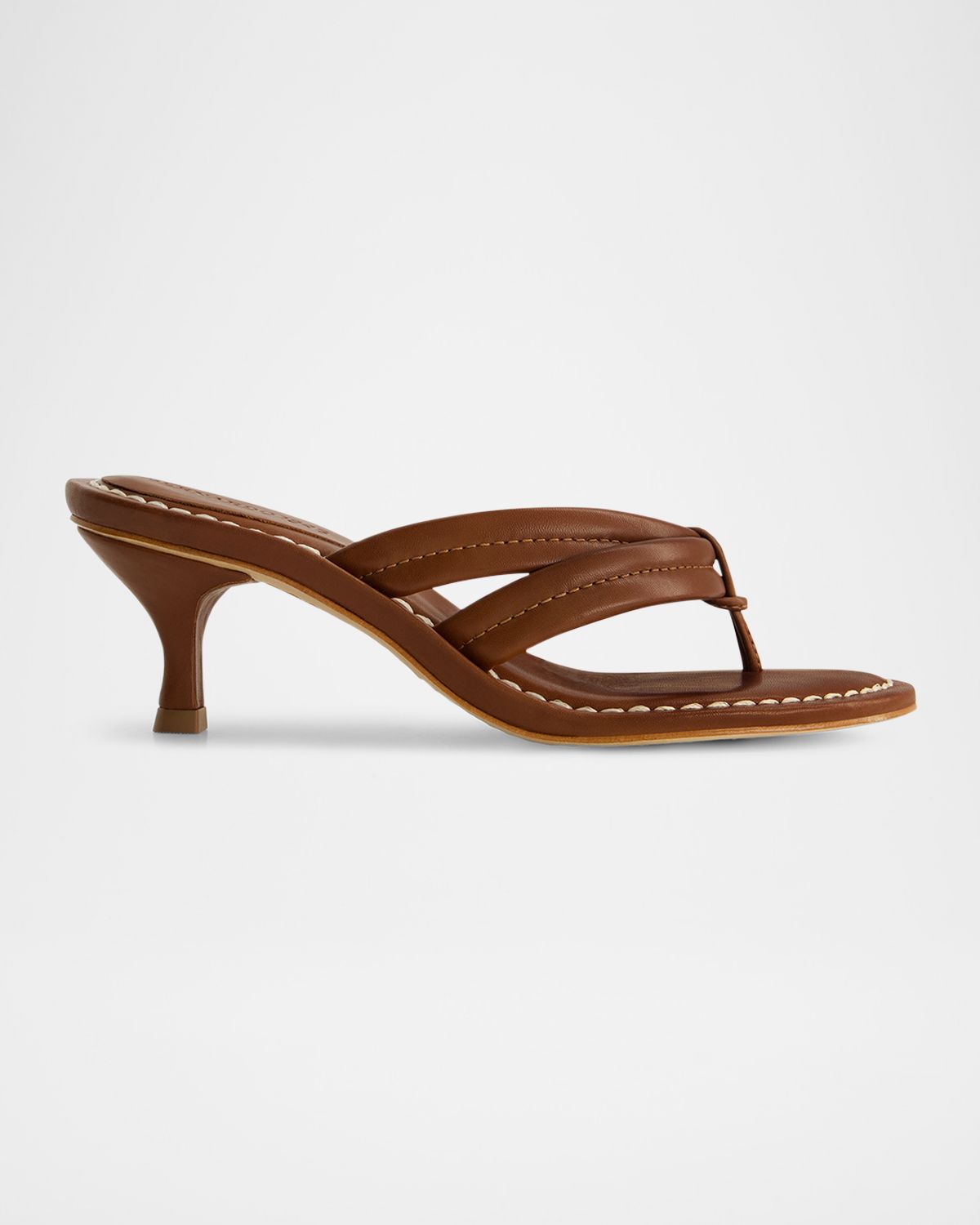 Bernardo Miami Kitten-Heel Leather Mule Sandals | Thumbnail 4 Bernardo Miami Kitten-Heel Leather Mule Sandals | Thumbnail 4