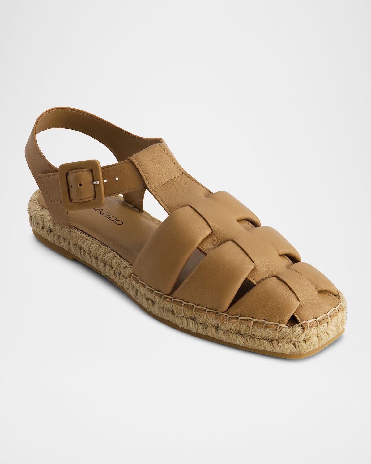 Bernardo Monri Leather Fisherman Espadrilles