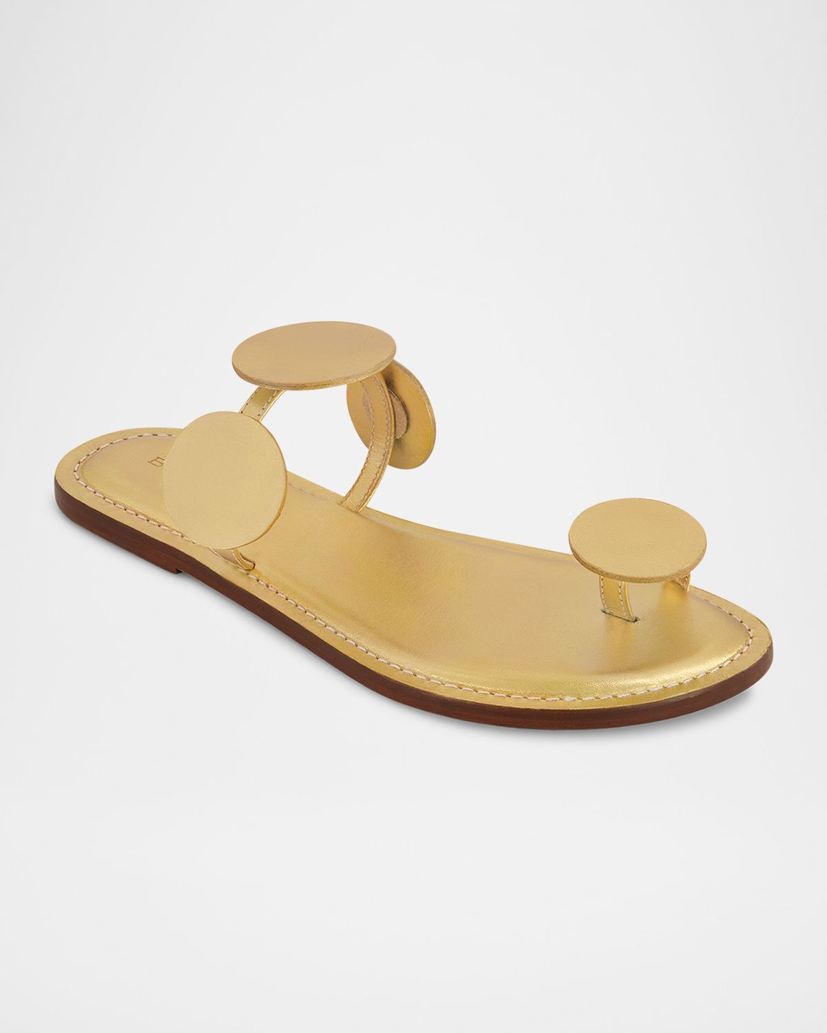 Bernardo New Moon Circle Metallic Flat Sandals