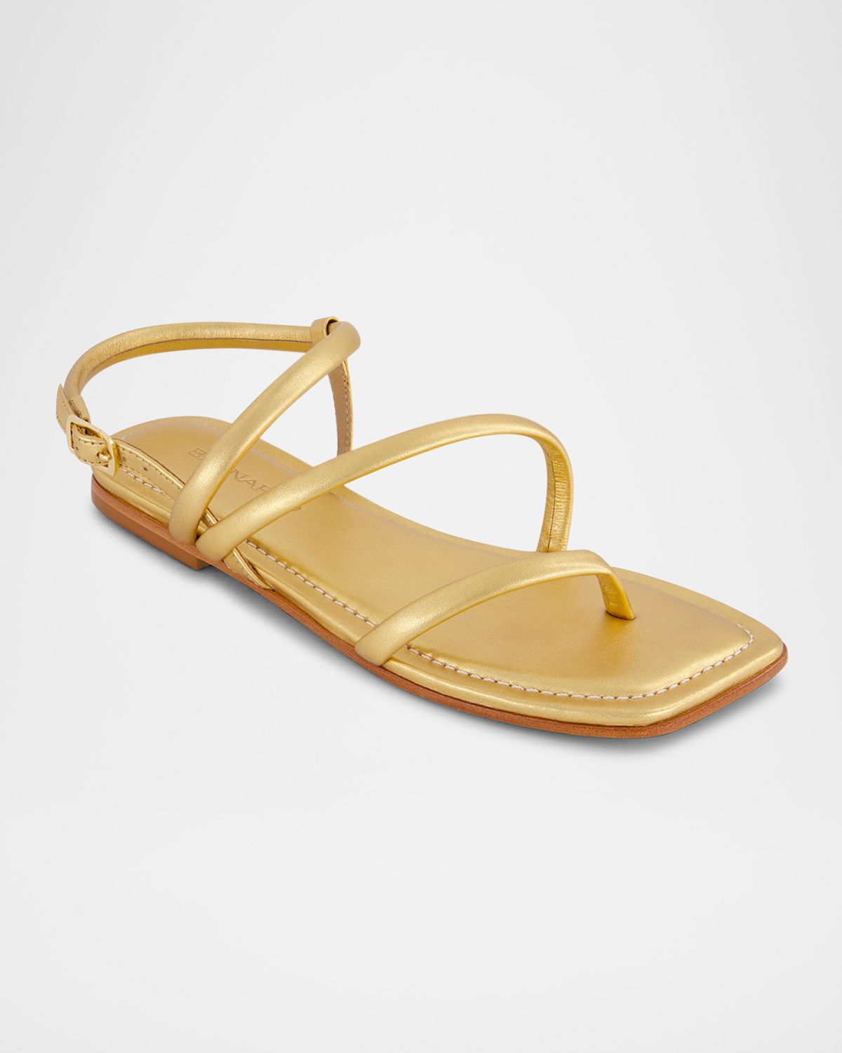 Bernardo Odessa Metallic Thong Slingback Sandals