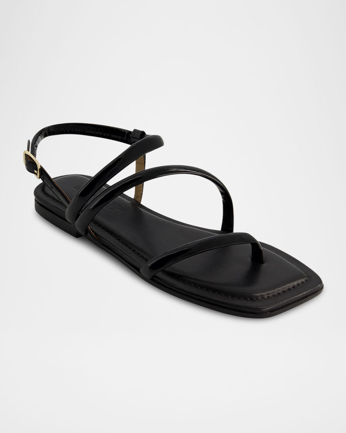 Bernardo Odessa Patent Thong Slingback Sandals