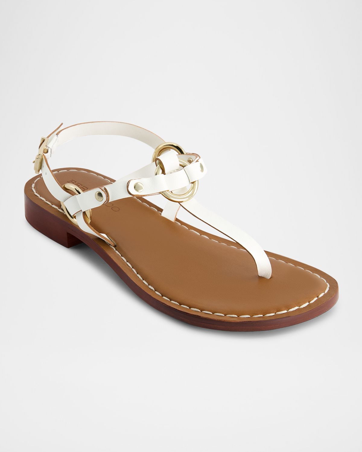 Bernardo Tuni Leather Thong Slingback Sandals